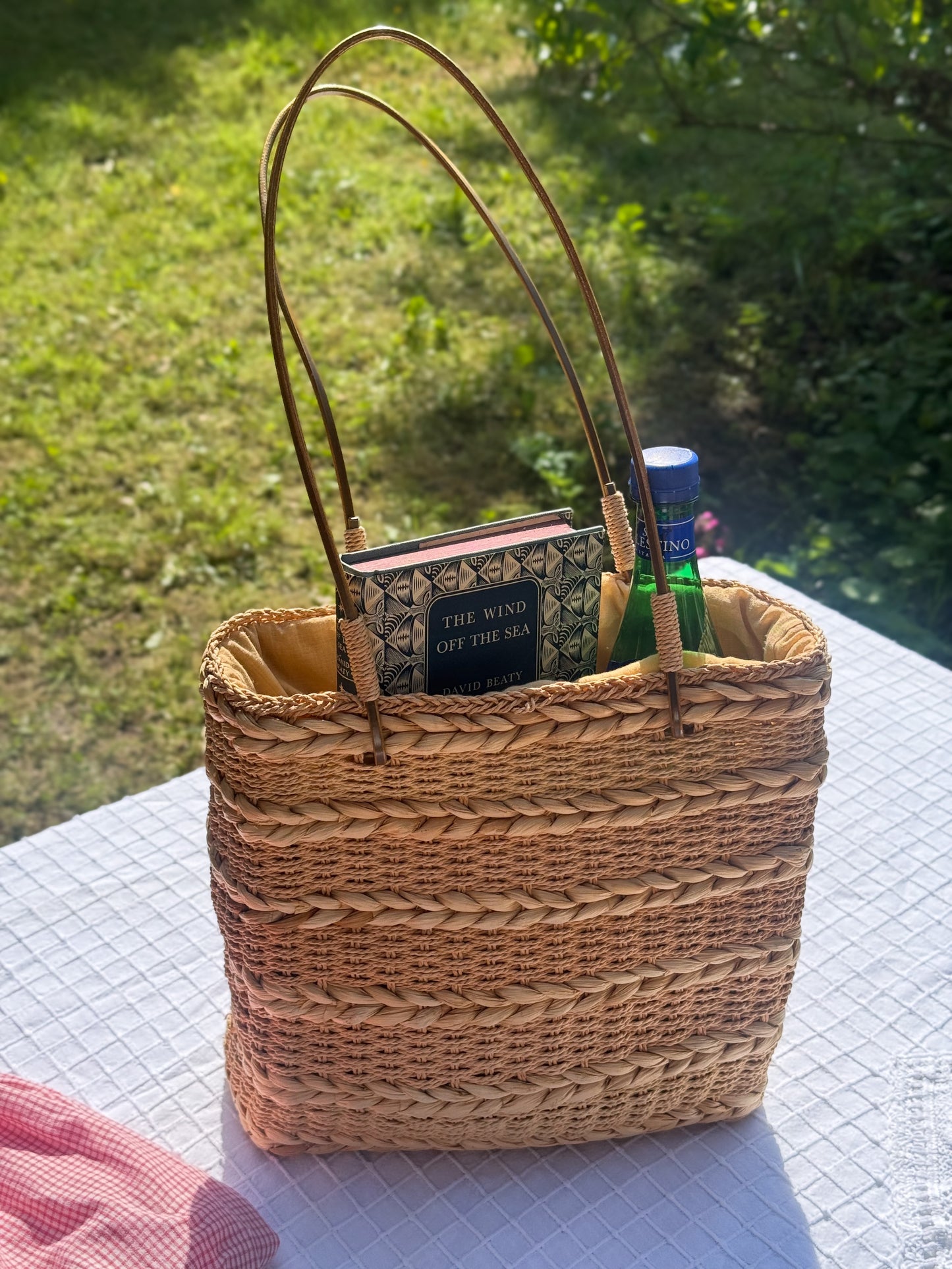 Vintage Woven Tote Bag