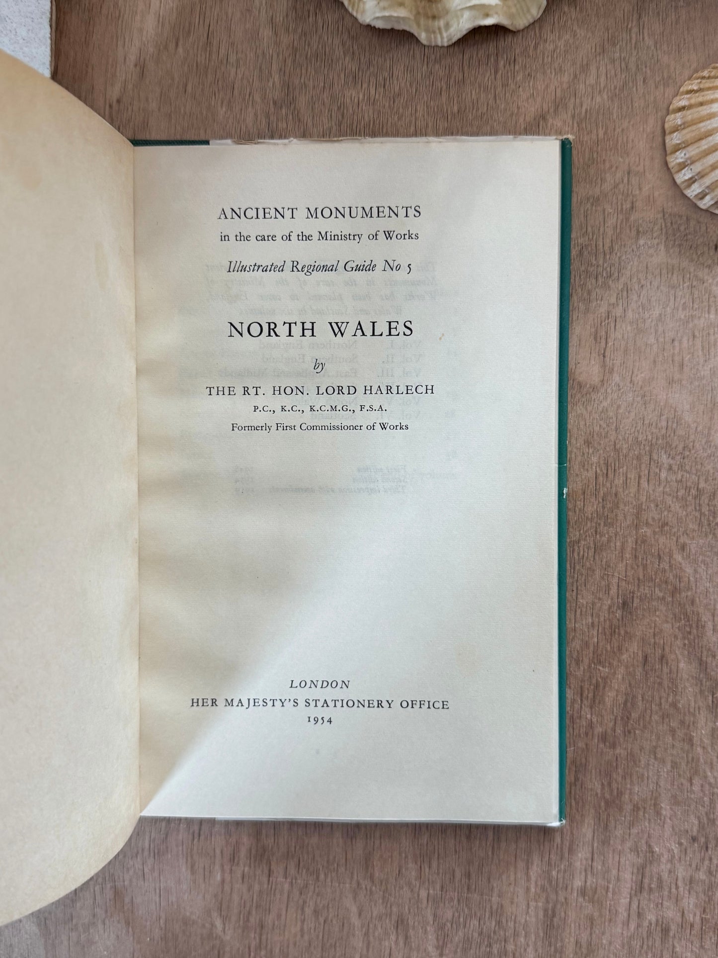 Ancient Monuments of North Wales,
Illustrated Regional Guide No. 5, 1959