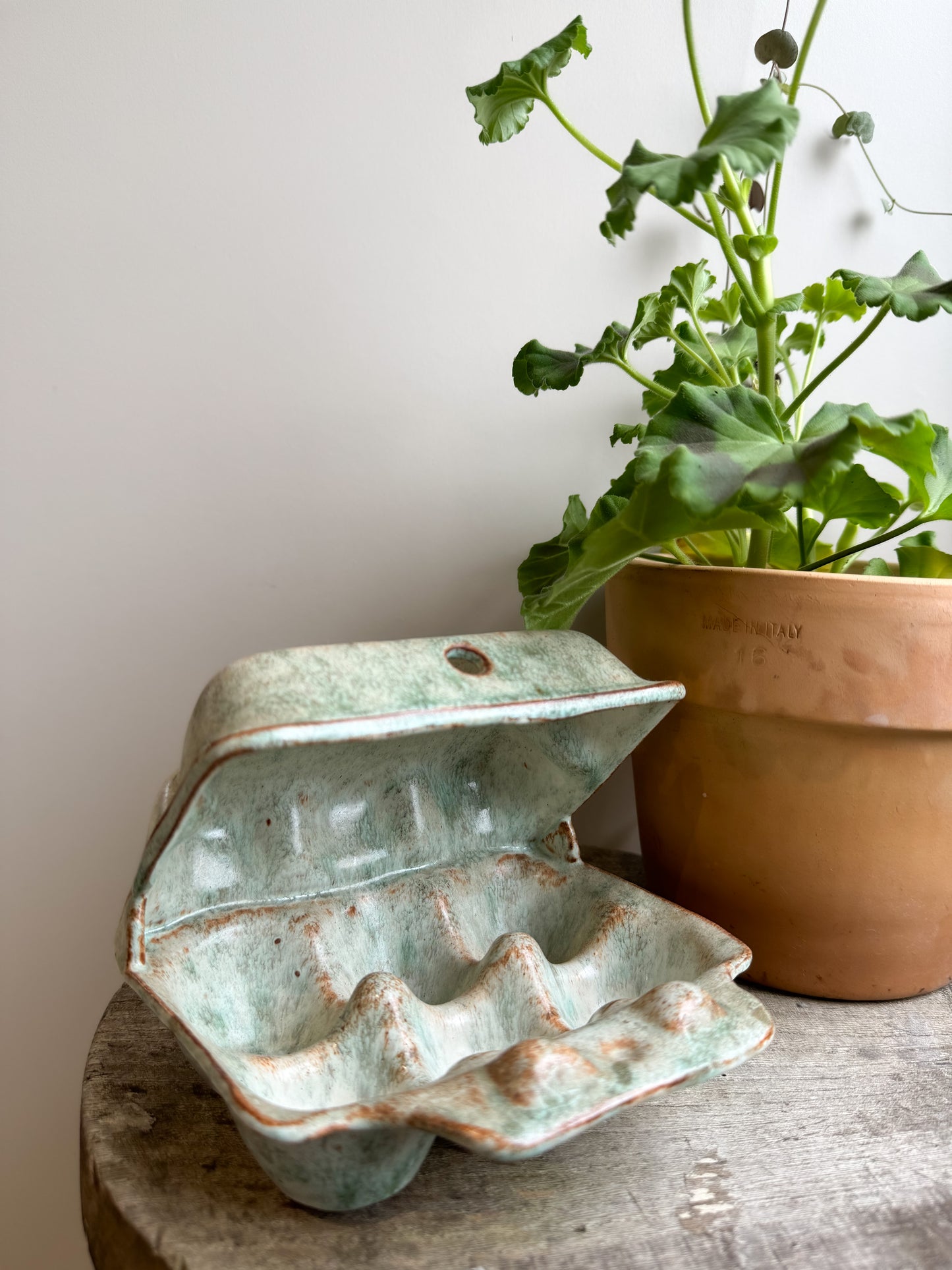 Studio Pottery Egg Carton