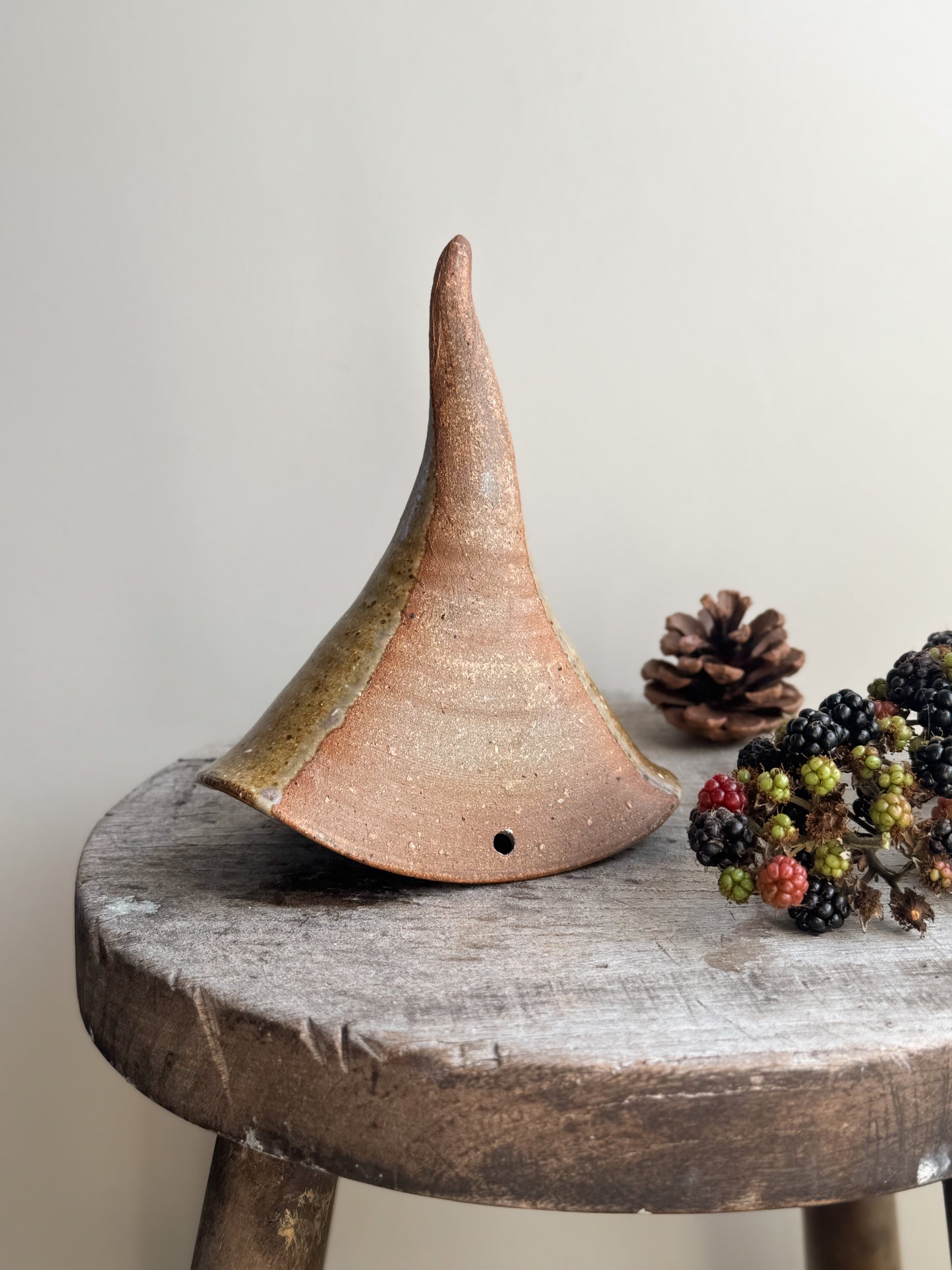Vintage Studio Pottery Witch’s Hat (Wall Pocket)