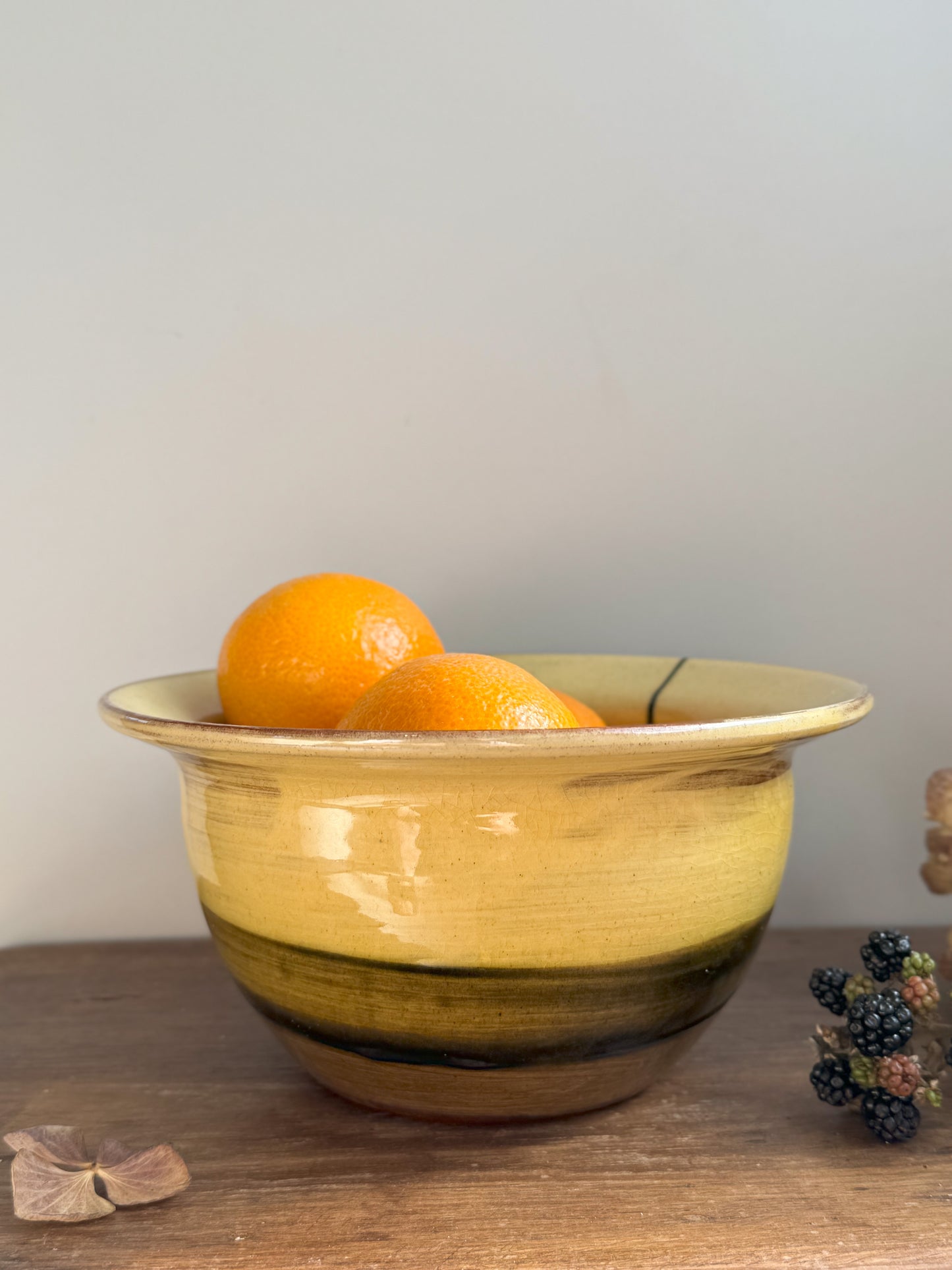 Abstract Studio Pottery Slipware Bowl