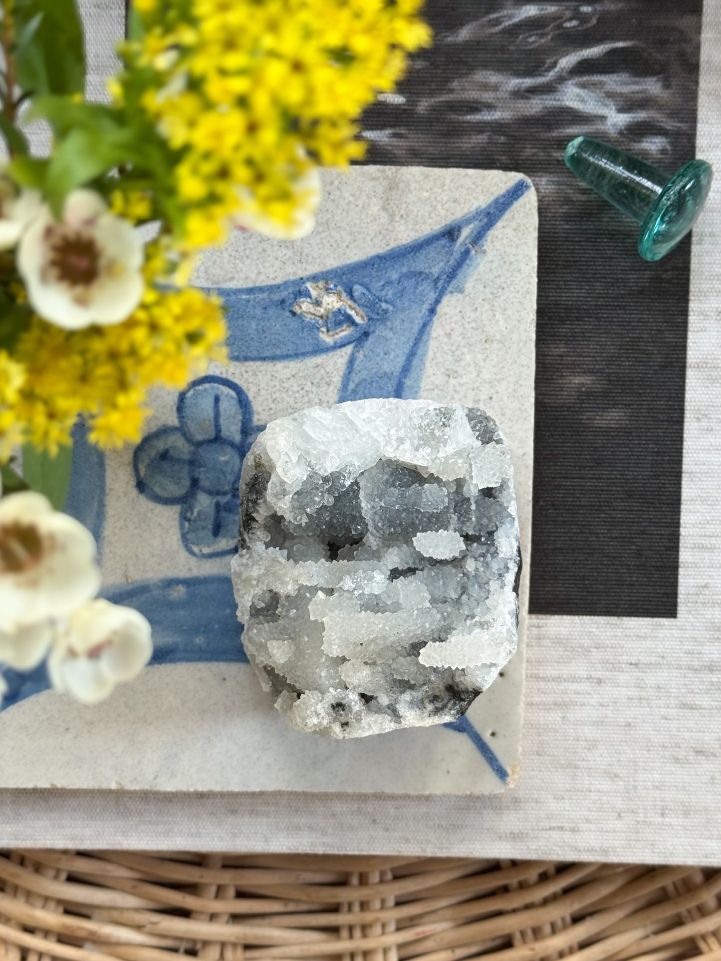 Natural Apophyllite Crystal Cluster Specimen (Option 3)
