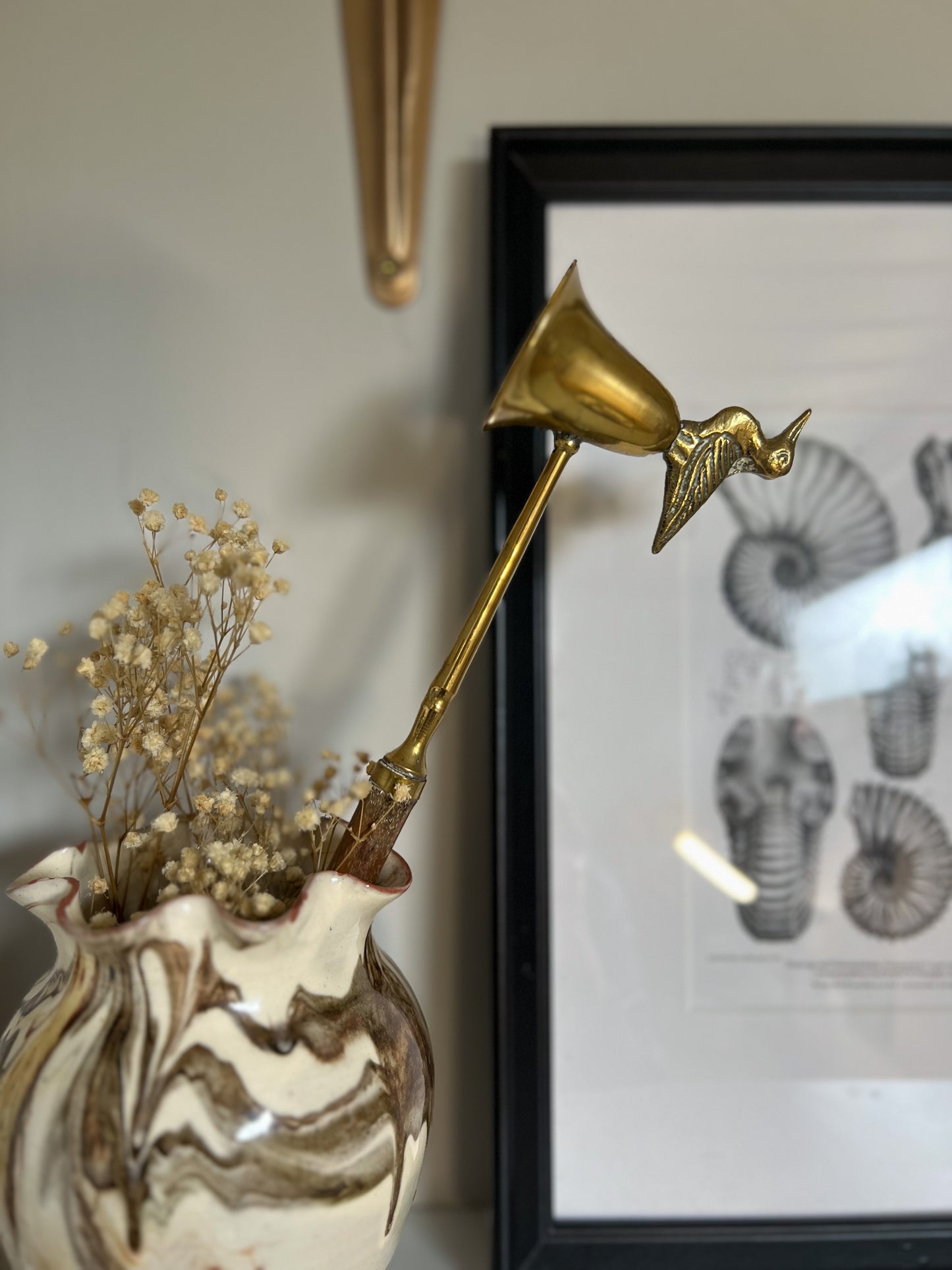 Brass Bird Candle Snuffer