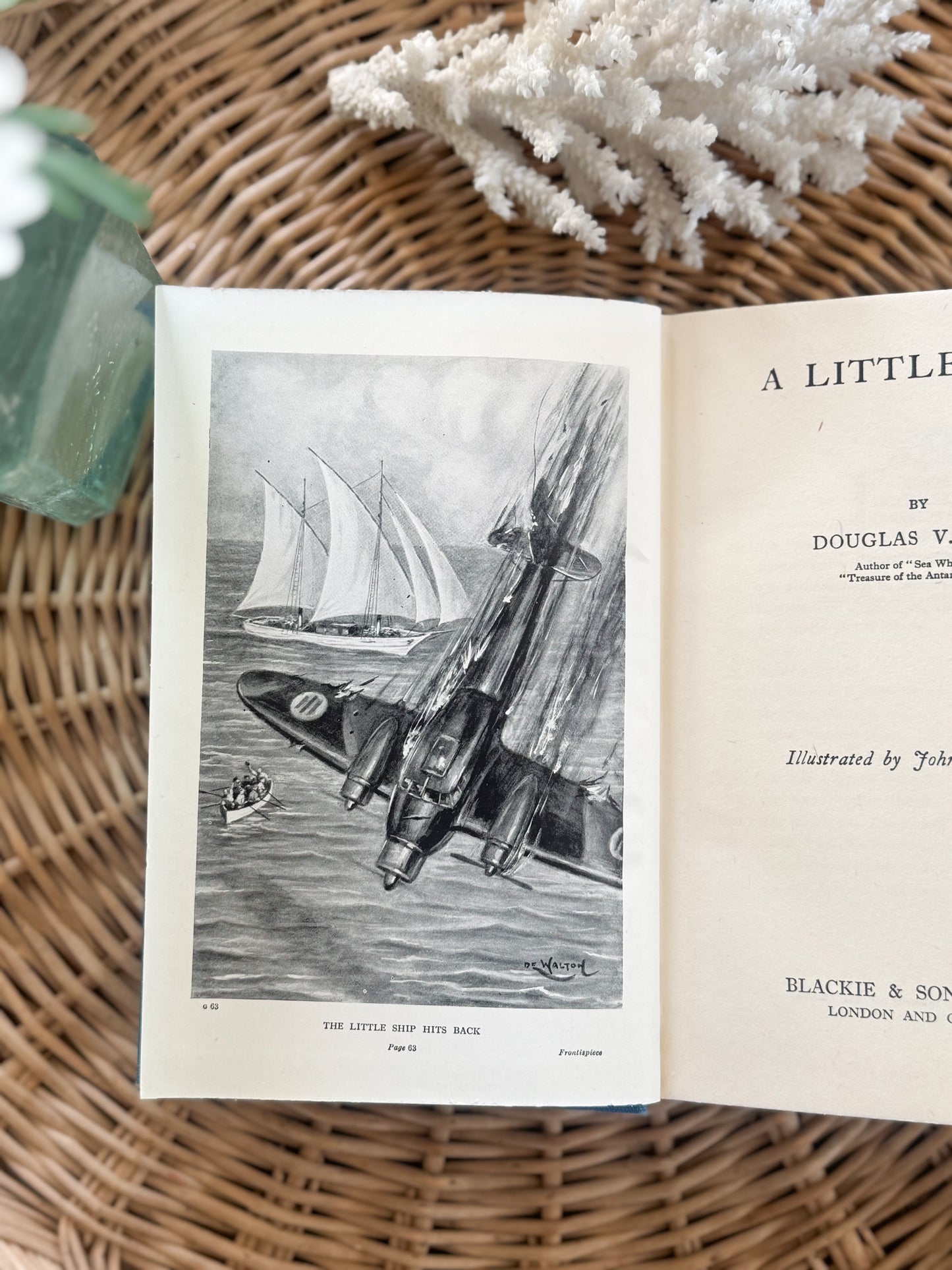 A Little Ship by Douglas V. Duff
Illustrated by John de Walton | Published by Blackie & Son Ltd | First Edition