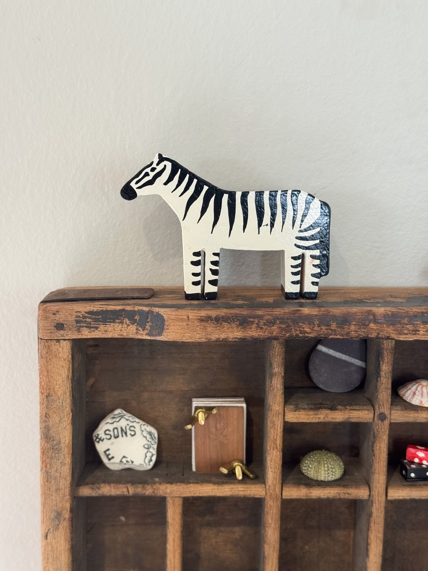 Vintage Hand-Carved and Hand-Painted Wooden Toy Figures (Multiple Options)