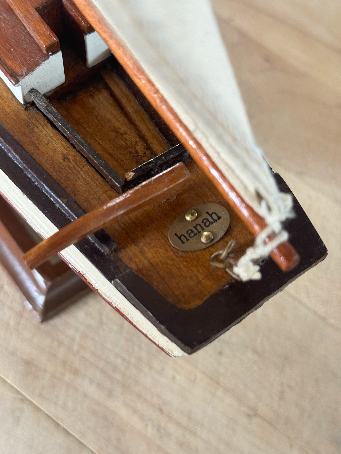 Vintage Handmade Wooden Sailing Yacht | ‘Hanah’