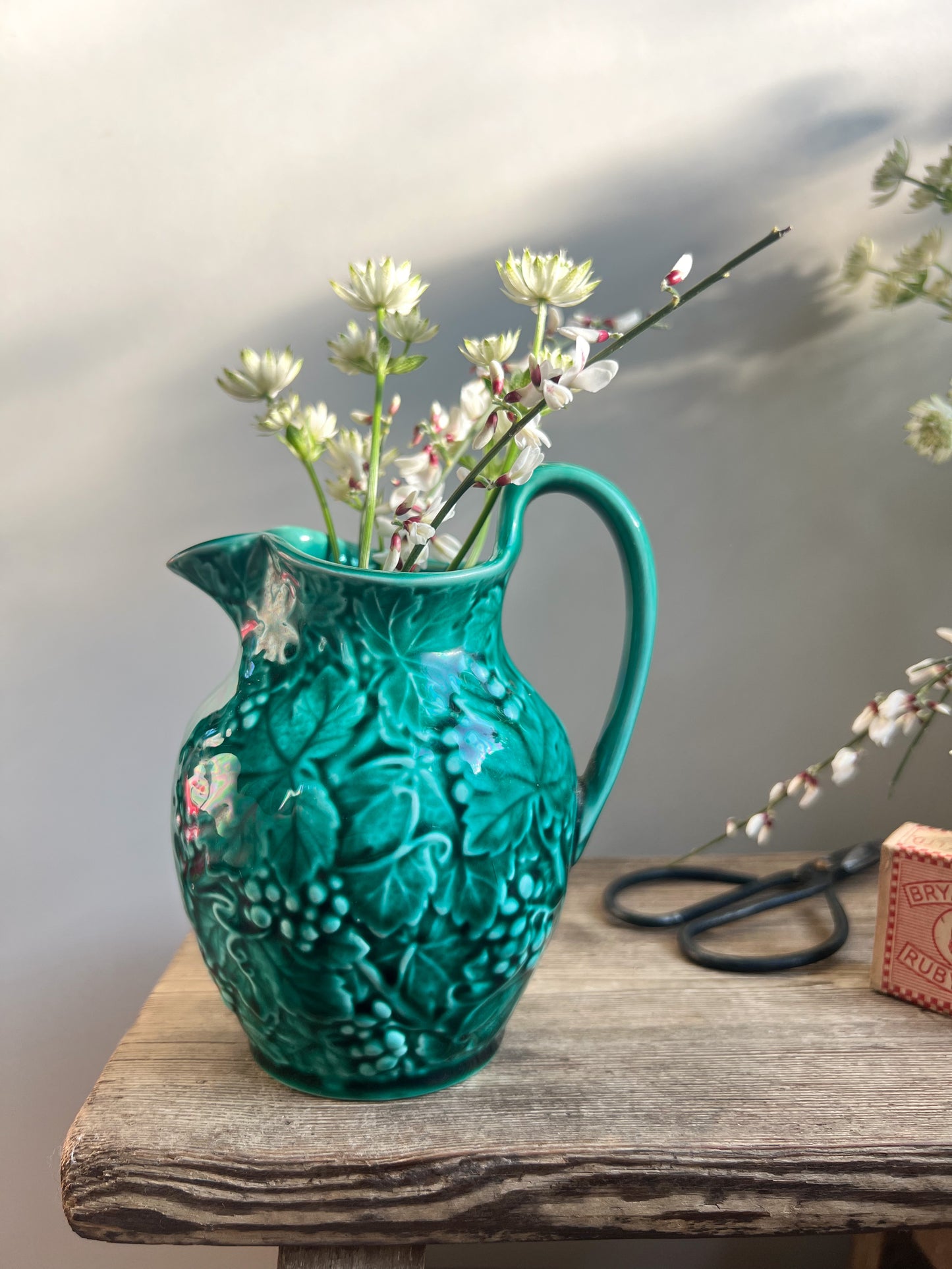 Antique Wedgwood of Etruria and Barlaston Glazed Grape Vines Small Jug