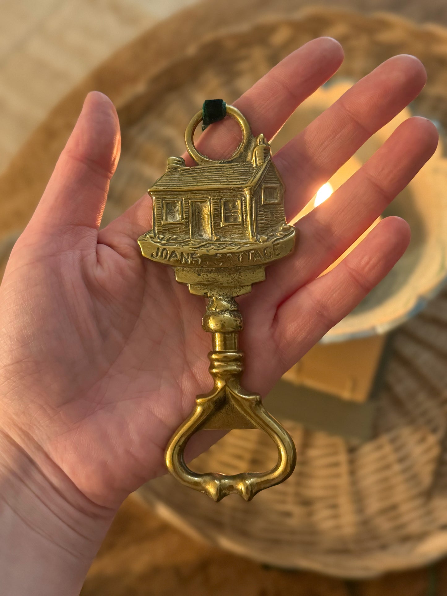 Vintage Brass ‘Joan’s Cottage’ Bottle Opener