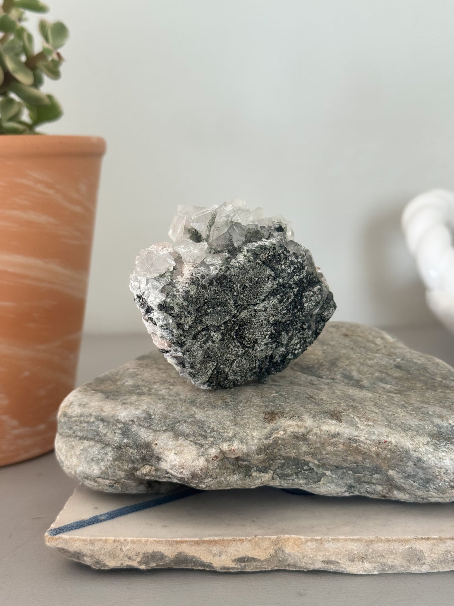 Natural Apophyllite Crystal Cluster Specimen (Option 1)