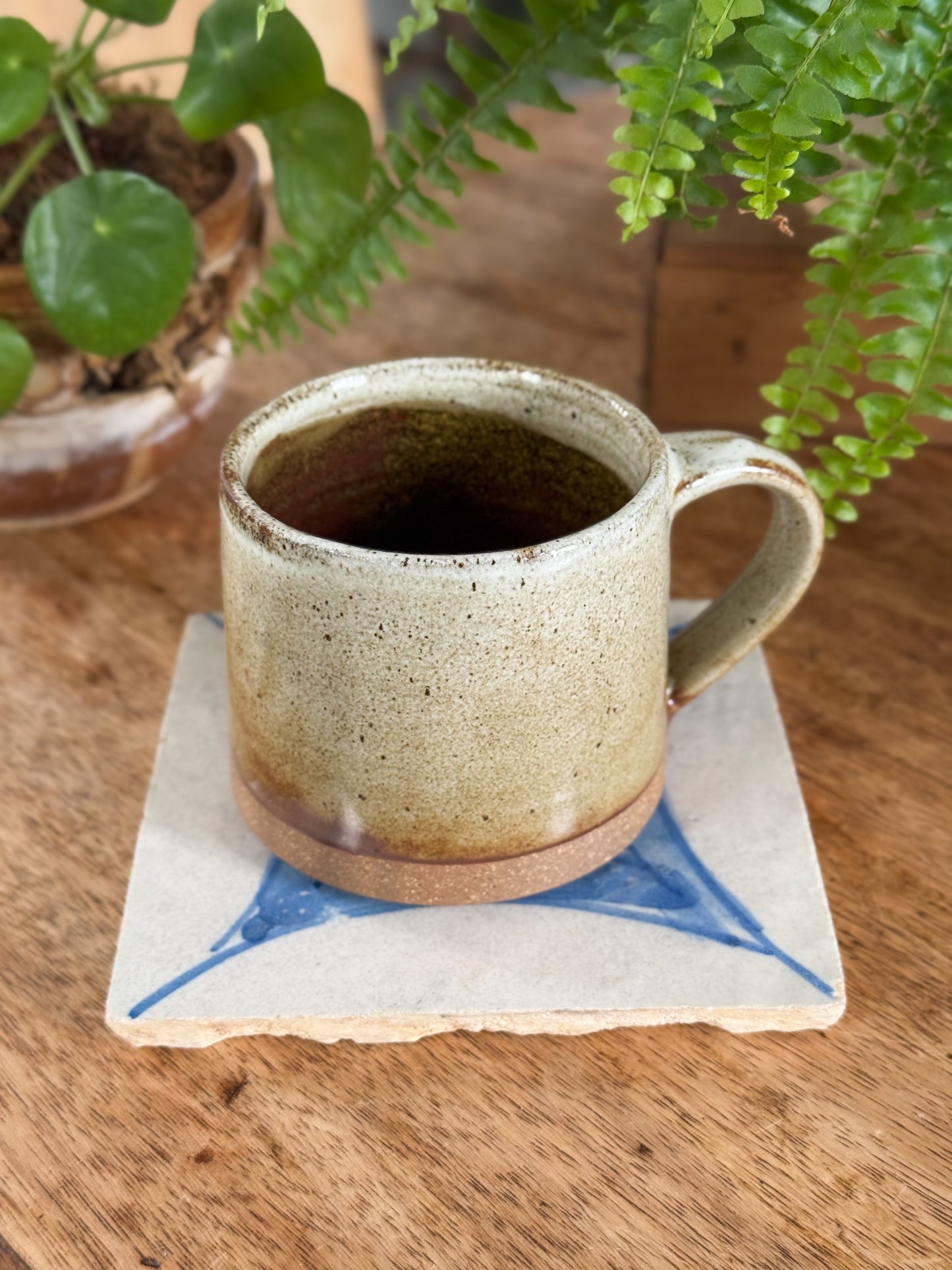 Vintage Speckled Studio Pottery Mug