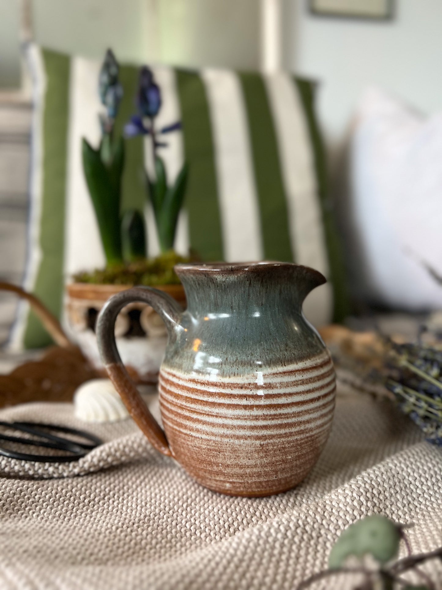 Studio Pottery Two Tone Jug