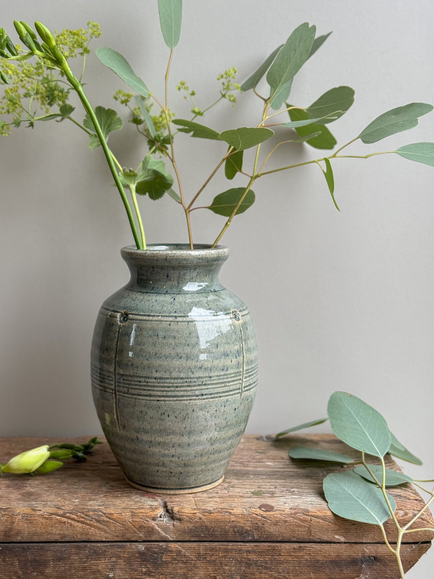 Vintage St Agnes Studio Pottery Vase by John Vasey