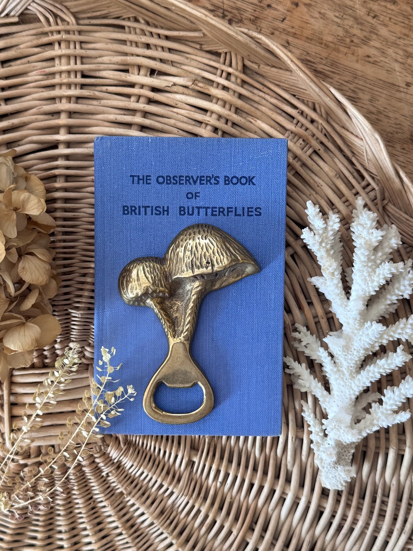 Vintage Solid Brass Mushroom Bottle Opener