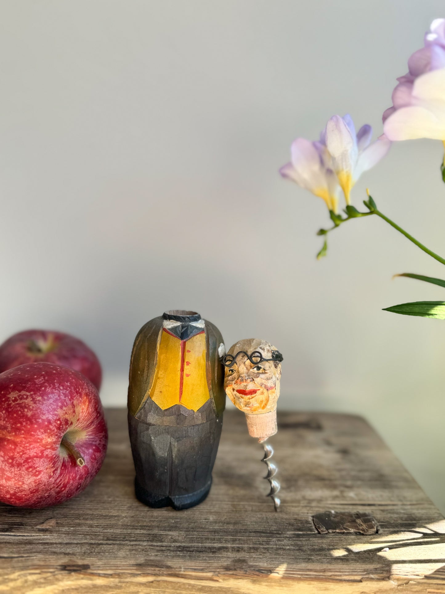 Hand-Carved ‘Gentleman’ Cork Screw