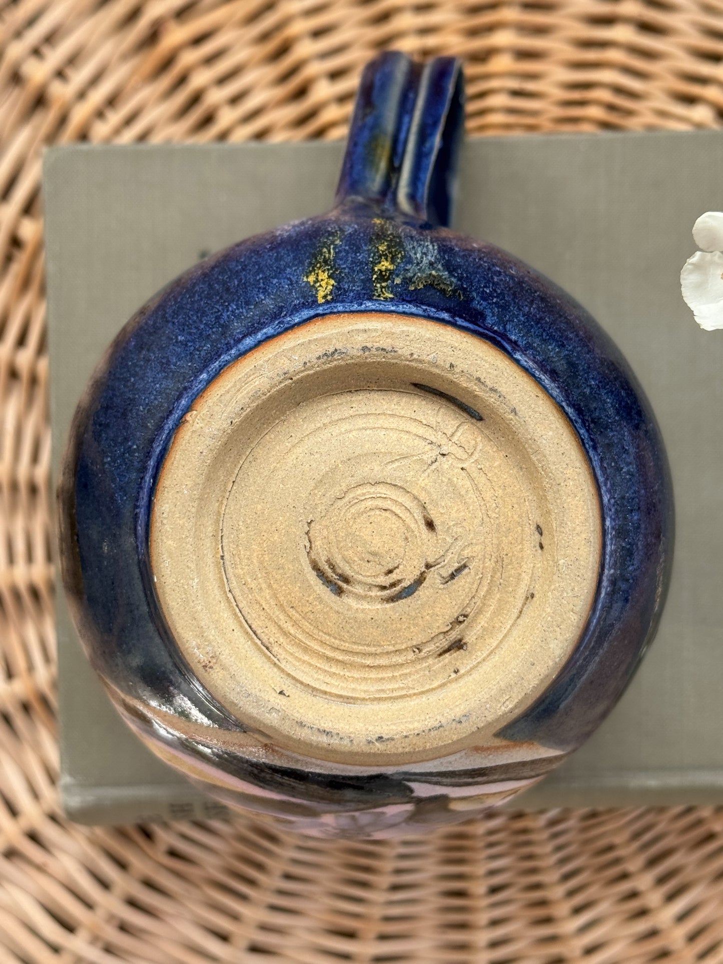 Vintage Unique Studio Pottery Bird Jug