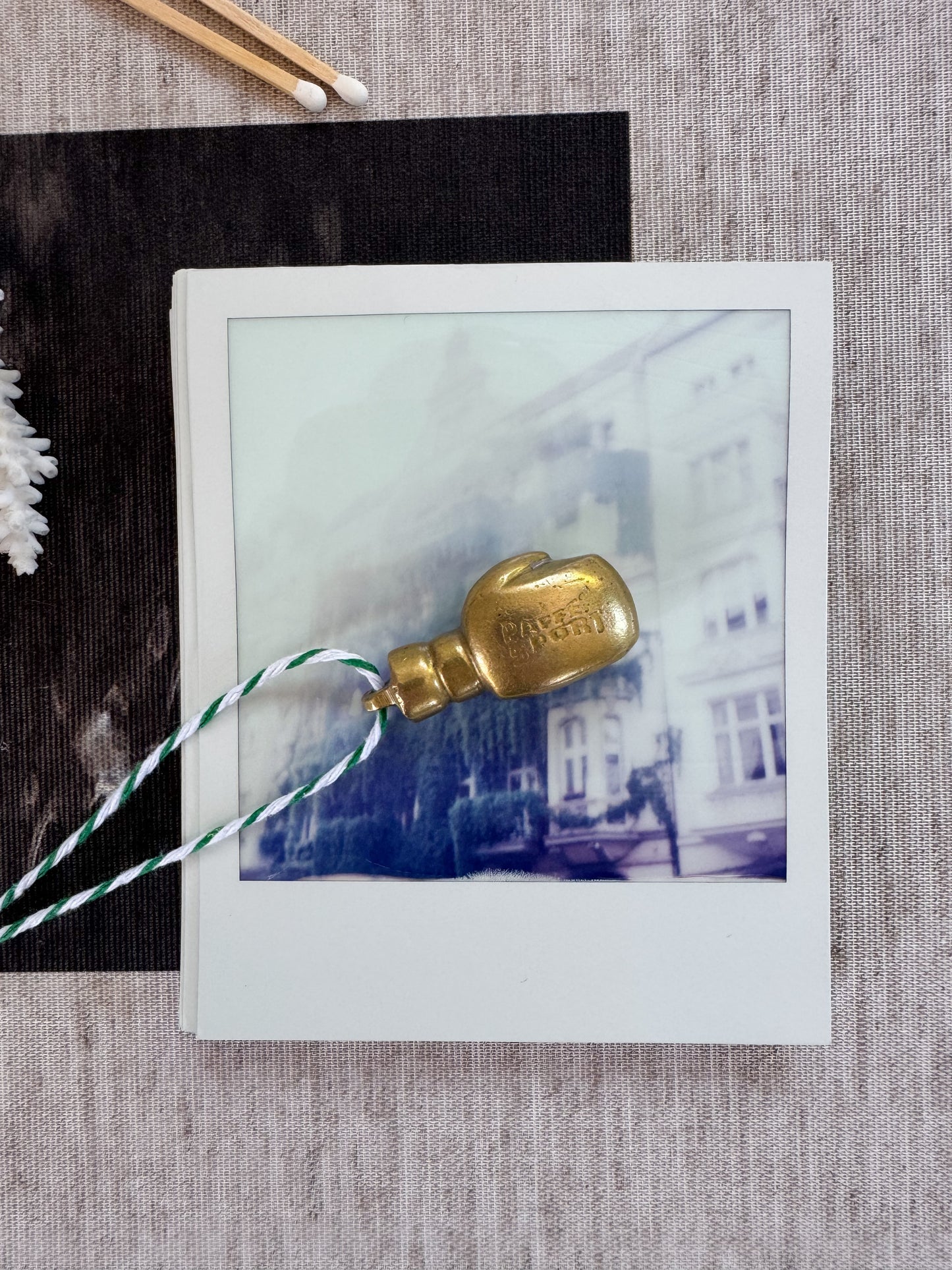 Miniature Solid Brass Boxing Glove — Paffen Sport, Germany