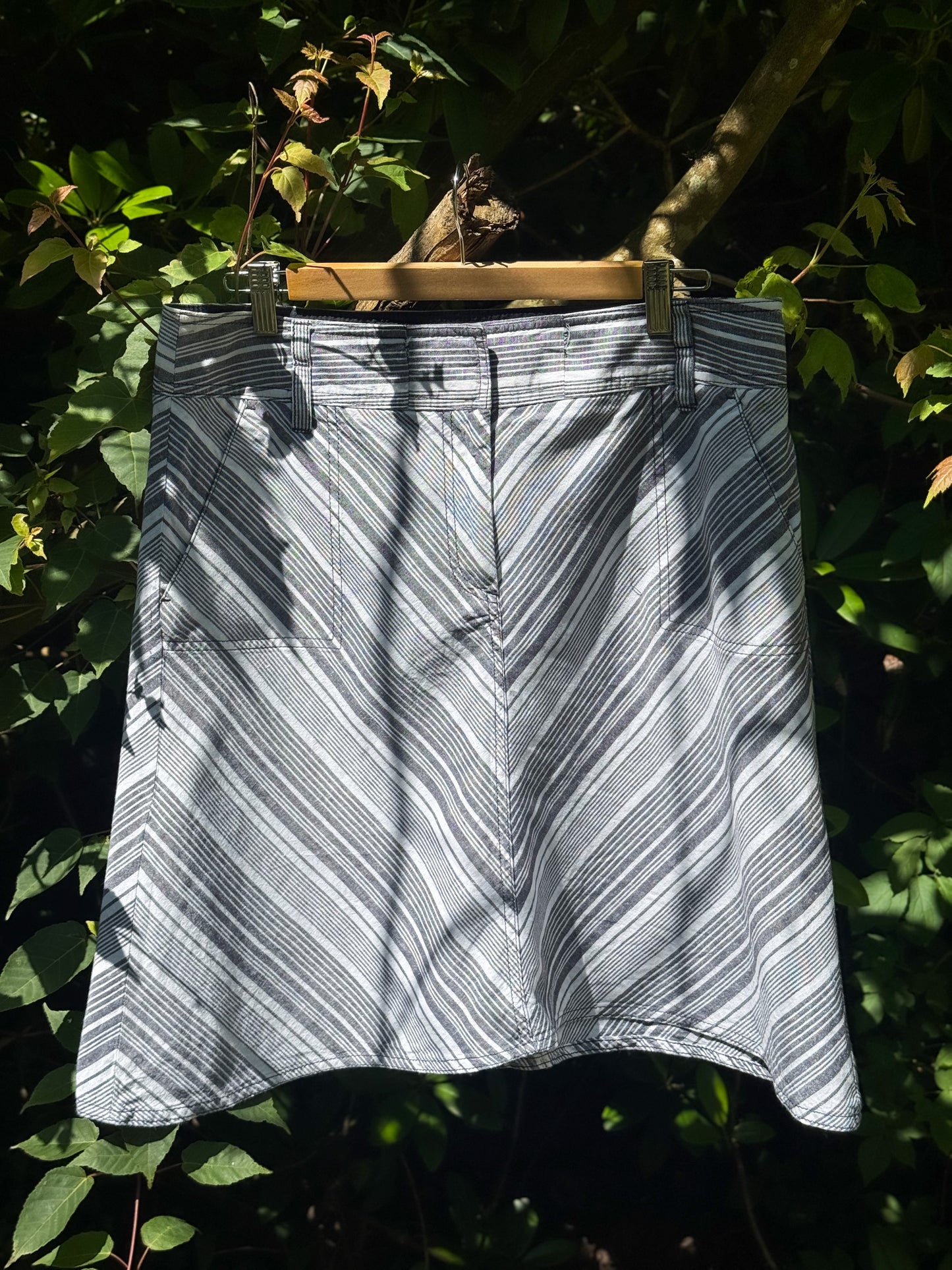 Vintage Talbots Linen & Cotton Blend Skirt | Size 12 Petite