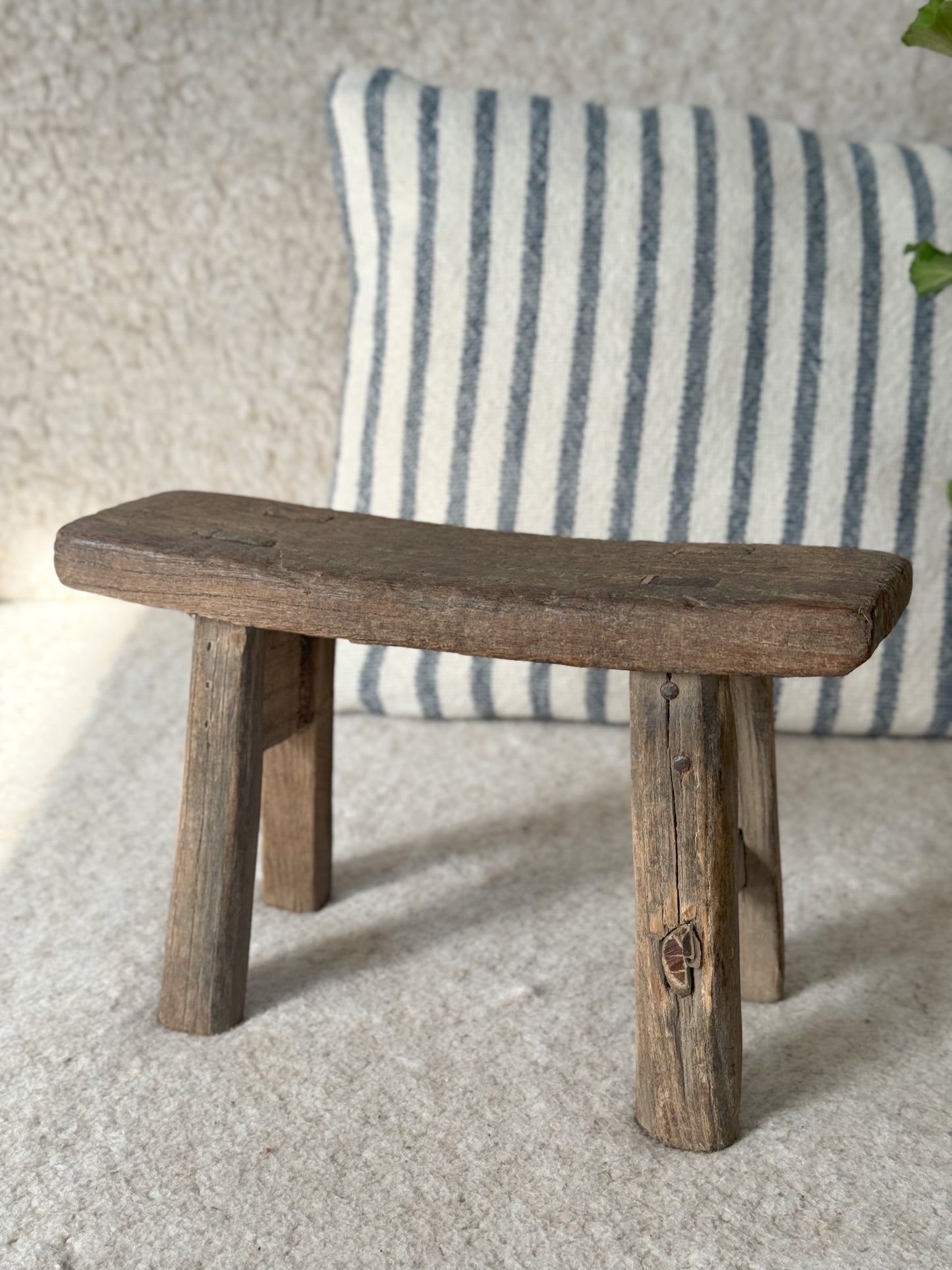 Vintage Tiny Elm Stool (Option 1)