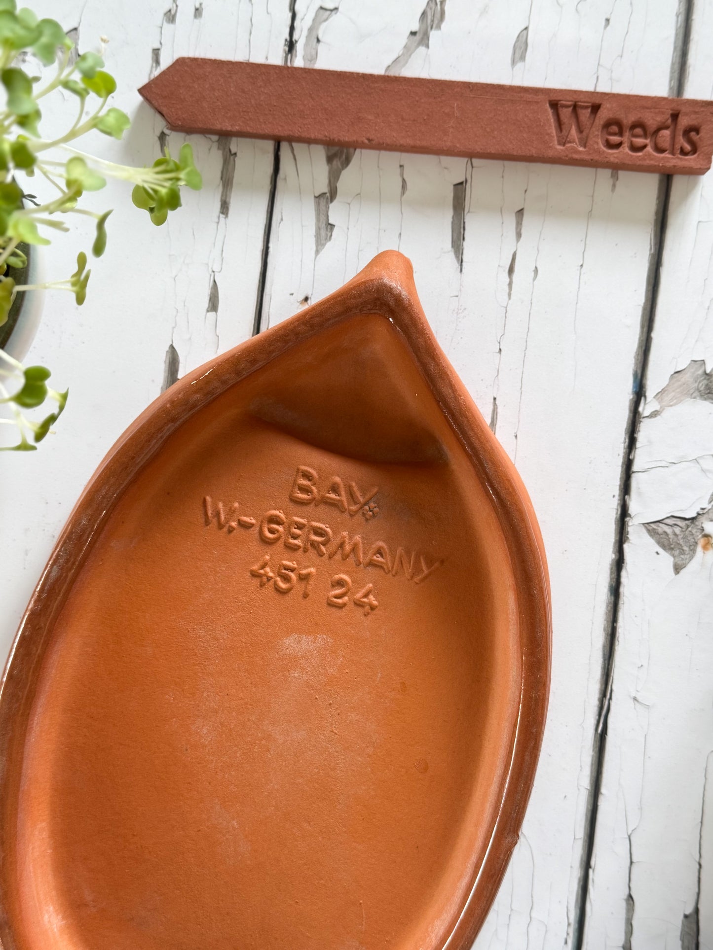 Vintage Bay Keramik, West Germany Hedgehog Cress Tray • Drip Tray