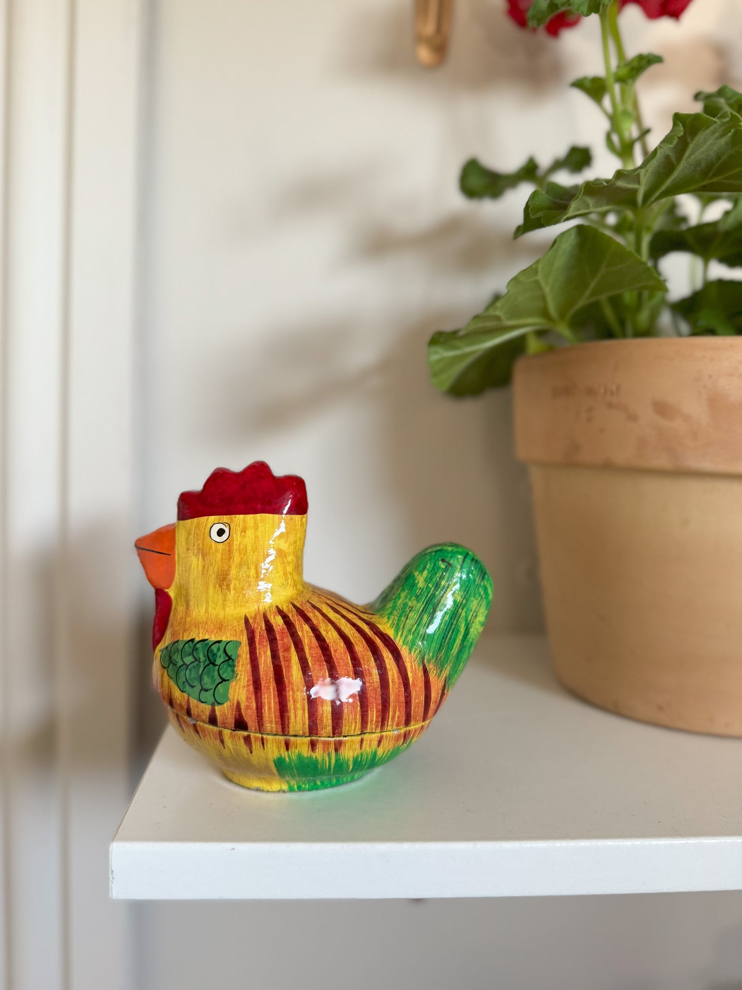 Handmade Wooden Little Chicken Trinket Box