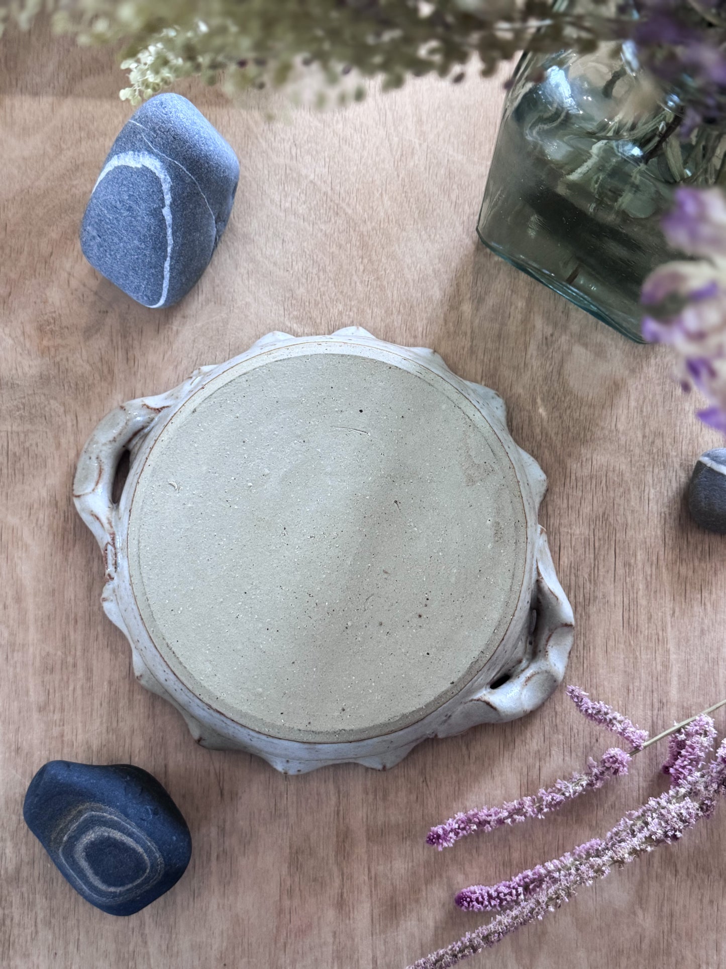 Vintage Studio Pottery Scalloped Dish