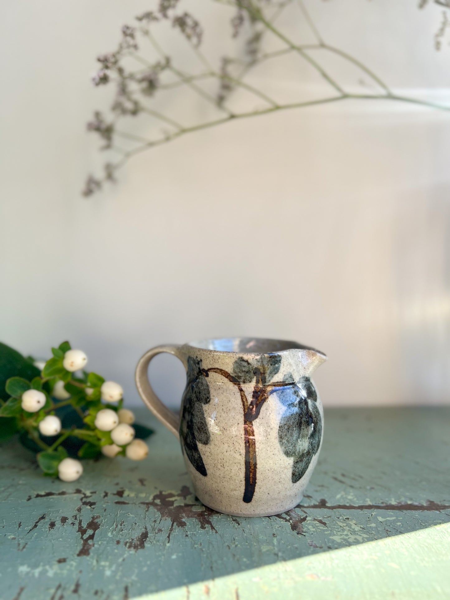 Vintage Pen Y Bonc Studio Pottery Creamer, Amlwch, Anglesey, North Wales