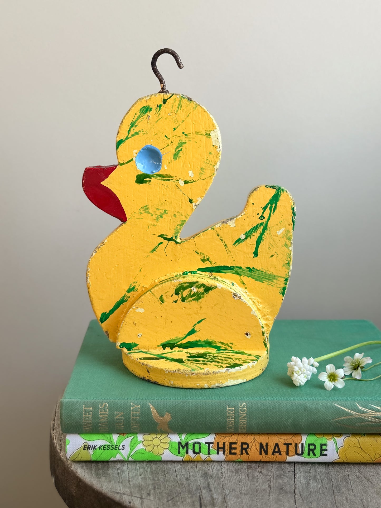 Vintage 1950s Handpainted Fairground Hook-a-Duck