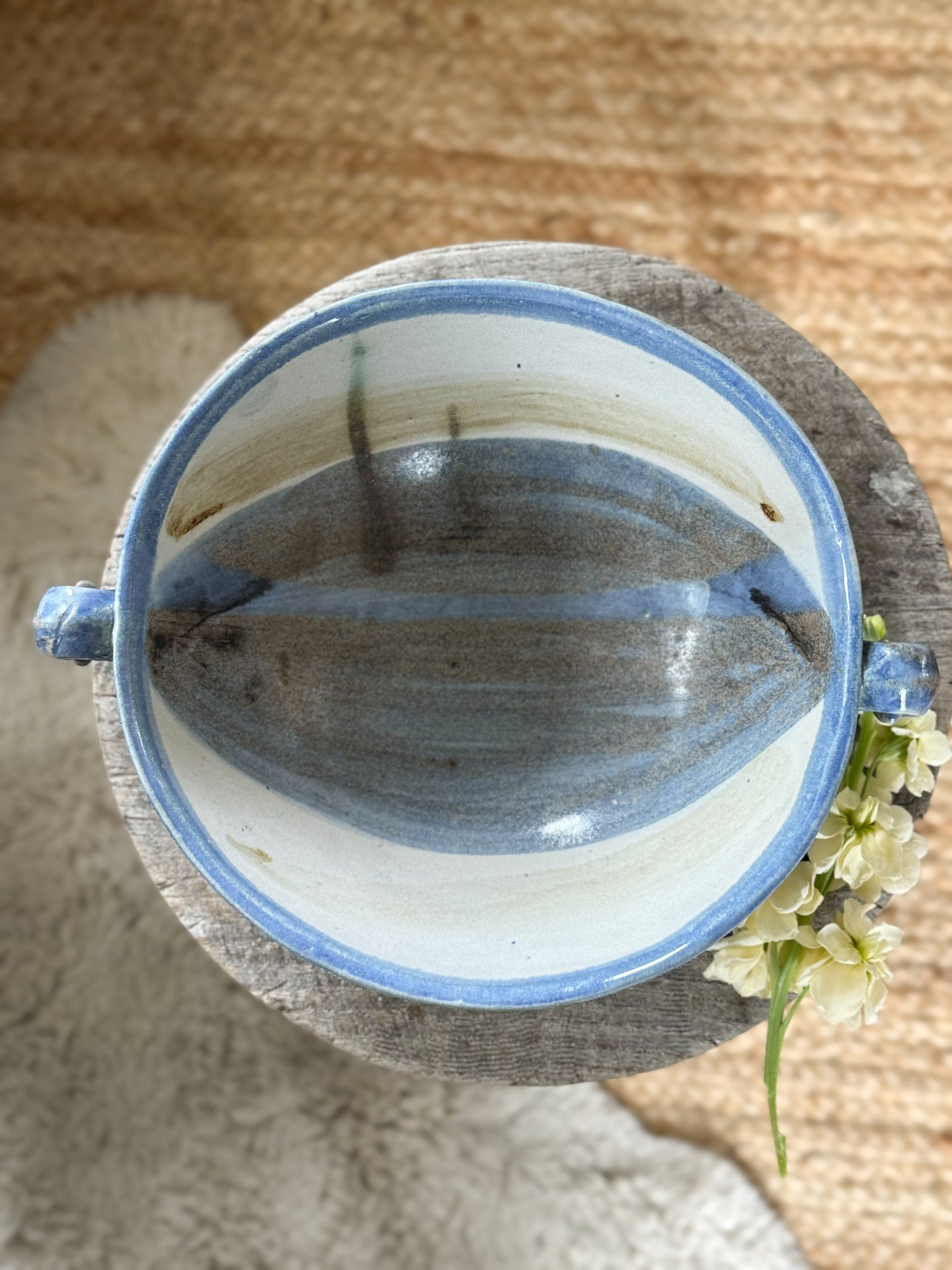 Abstract Studio Pottery Footed Bowl (Option 2)