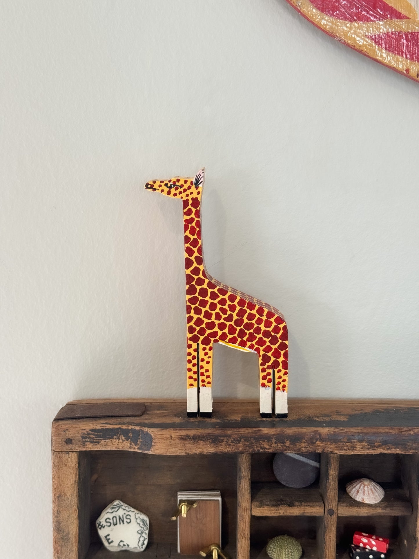 Vintage Hand-Carved and Hand-Painted Wooden Toy Figures (Multiple Options)