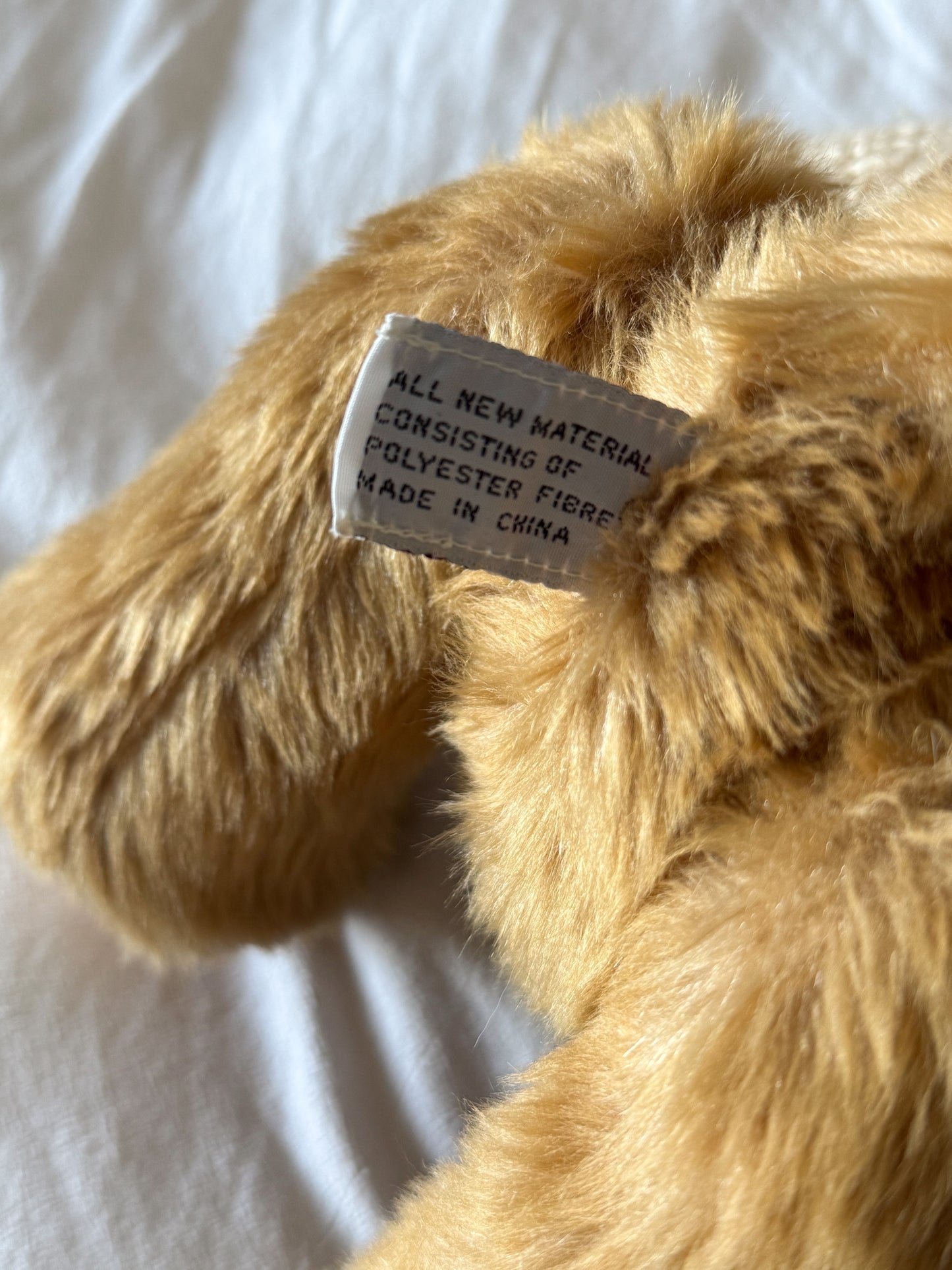 Vintage Harrods Knightsbridge Teddy Bear with Wool Union Jack Jumper