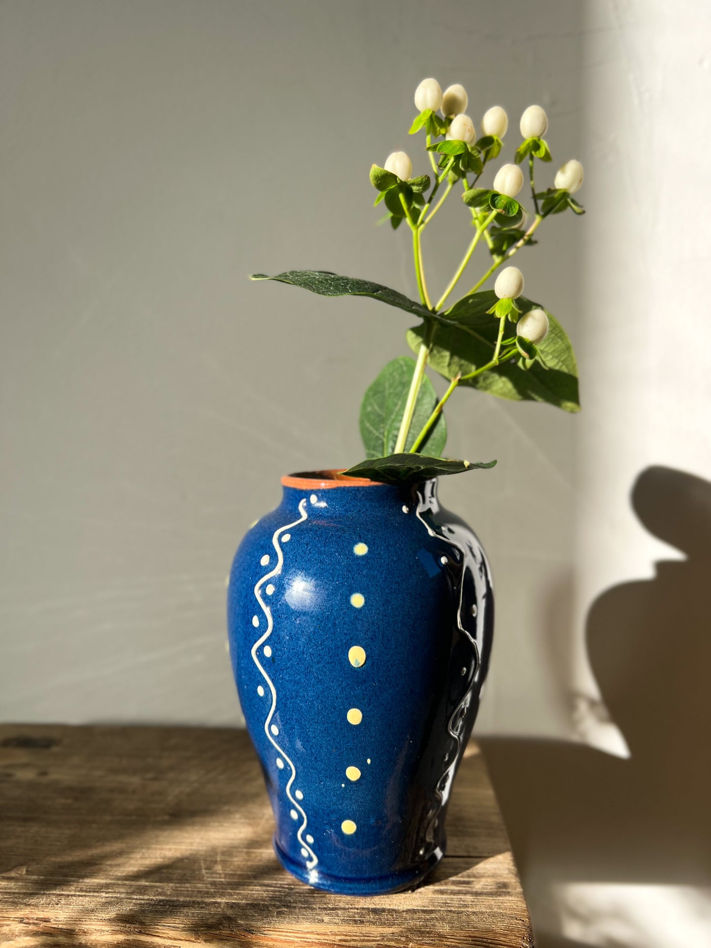Vintage Slipware Rumney Pottery Vase