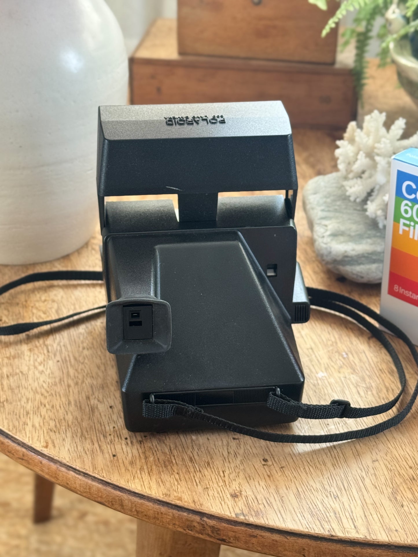 Vintage 1980s Polaroid Sun 600 LMS Instant Film Camera • Fully Working & Film Tested