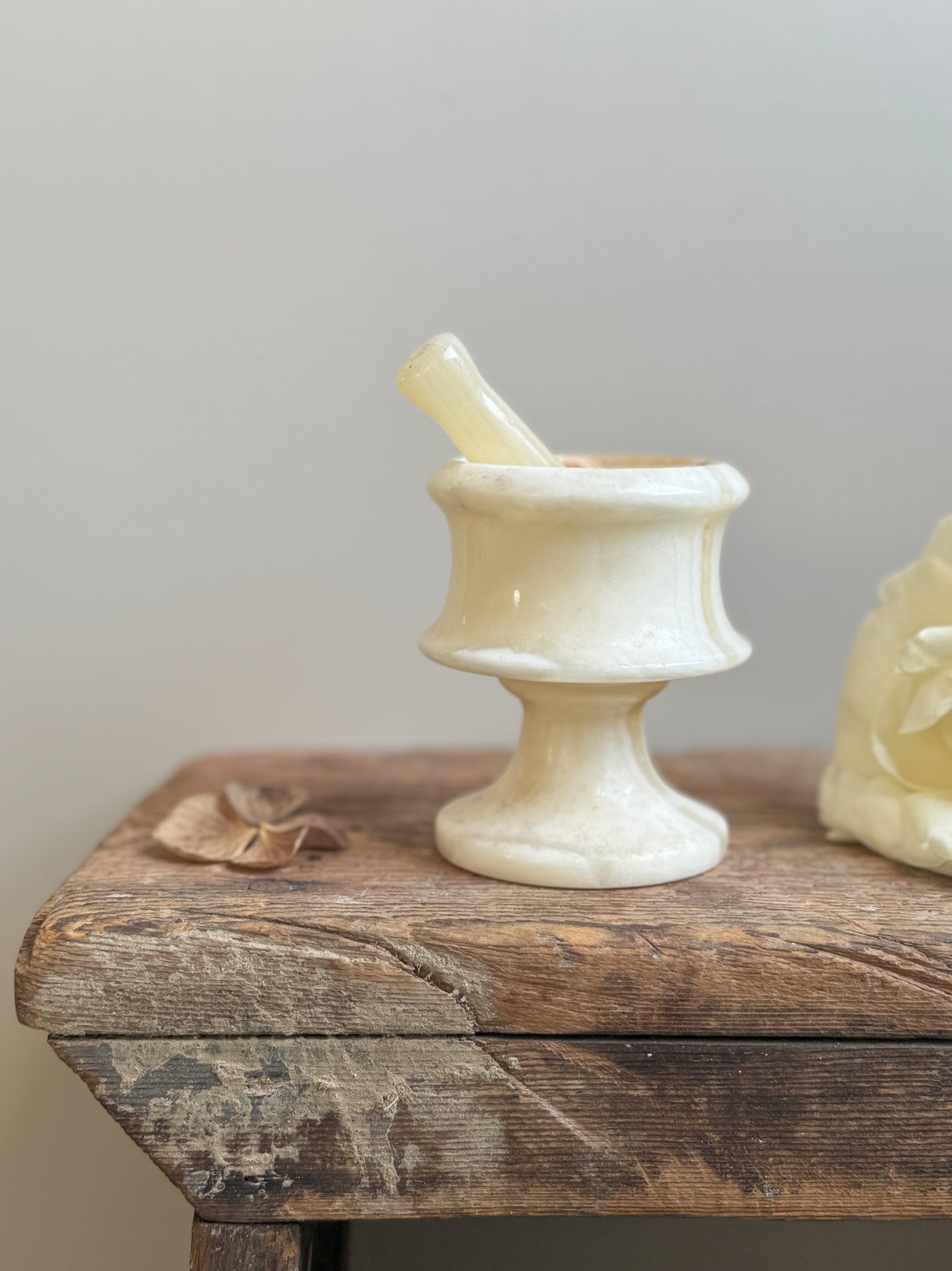 Miniature Vintage Onyx Pestle & Mortar