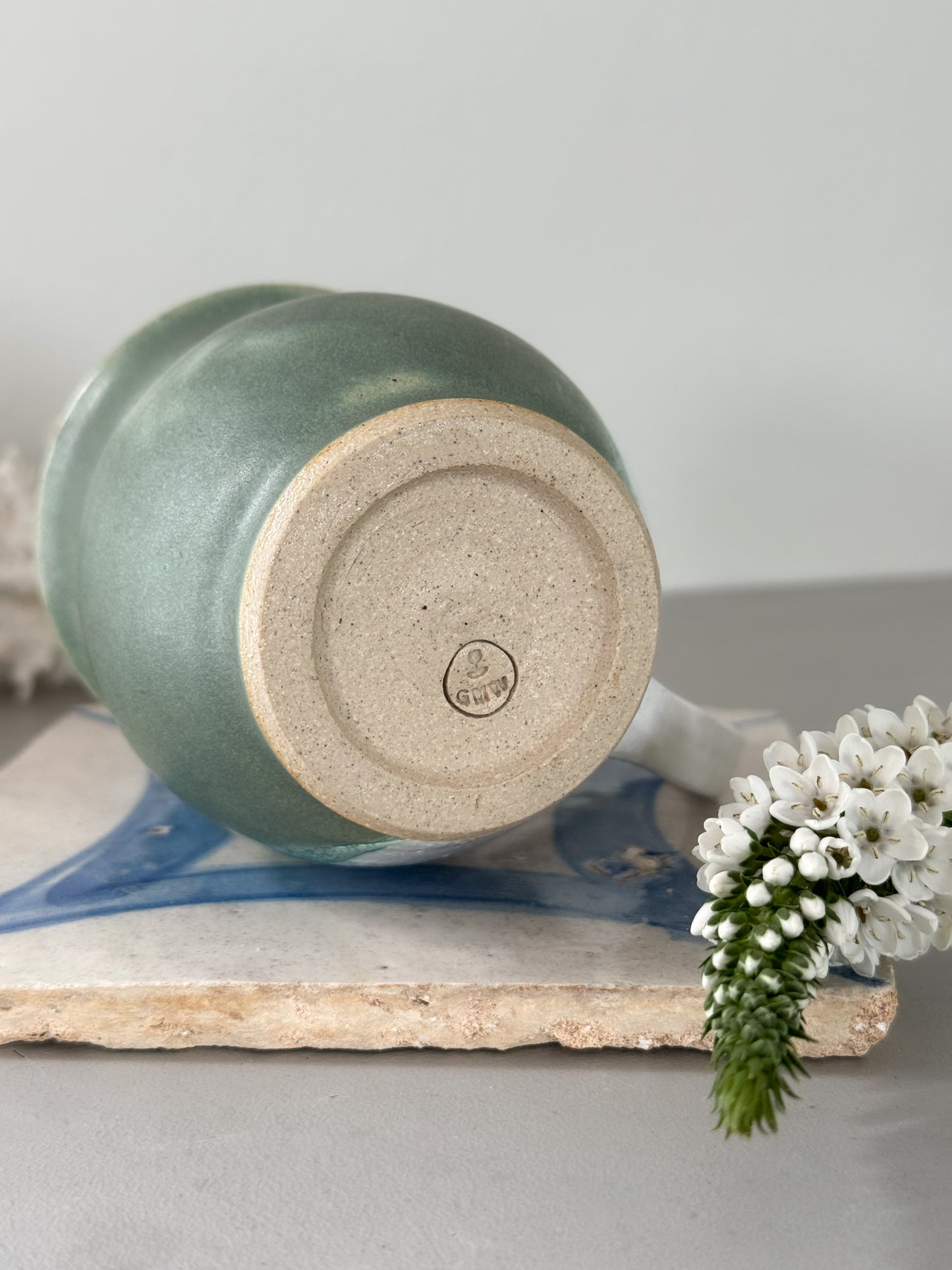 Vintage Studio Pottery Three Tone Mug