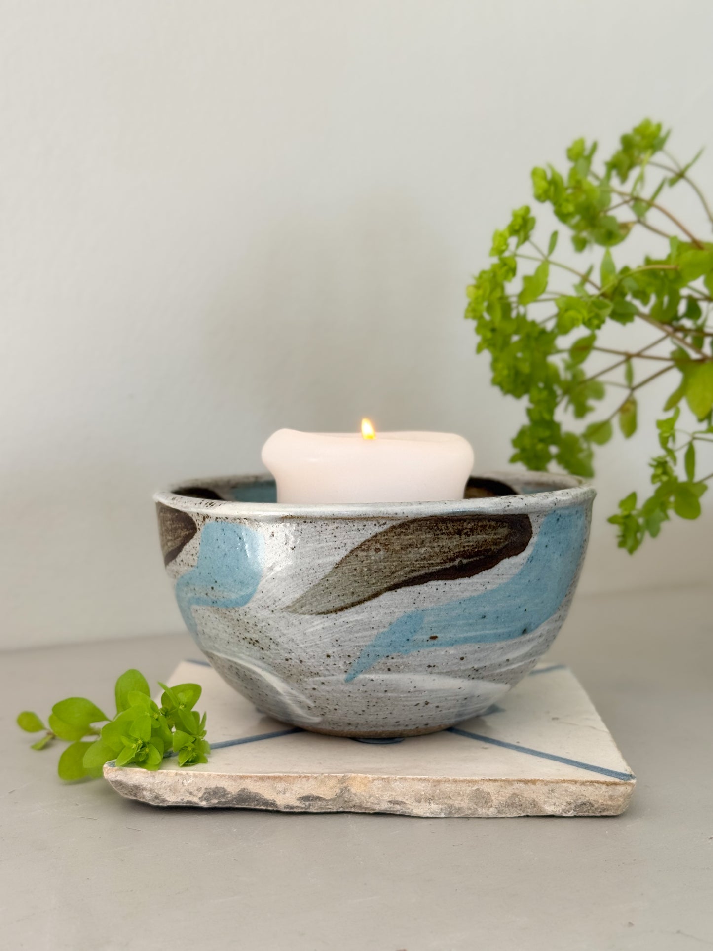 Vintage Welsh Studio Pottery Bowl by Harlech Pottery, 1999