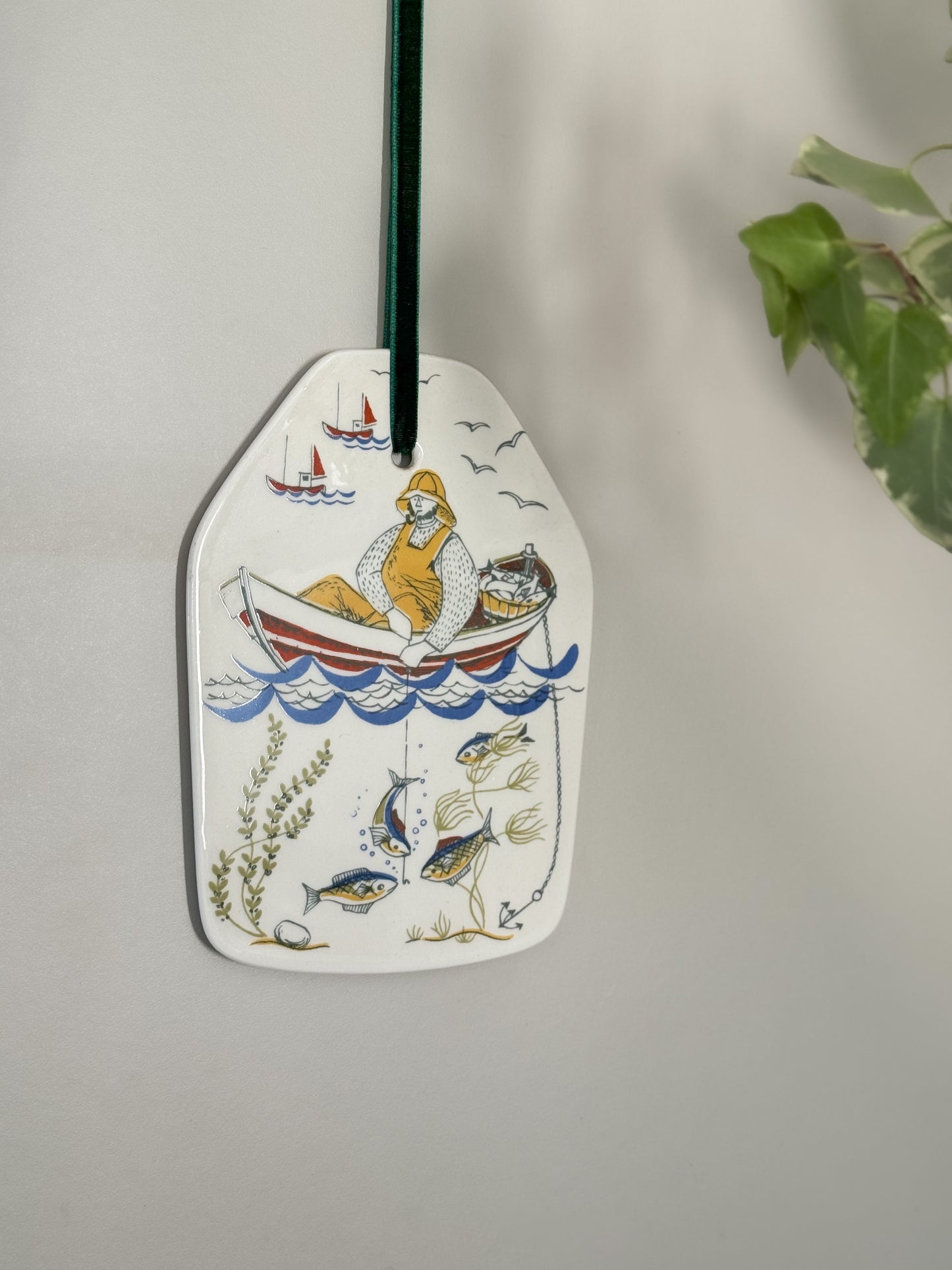 Vintage "Figgjo Saga" Porcelain Plaque by Turi Gramstad Oliver