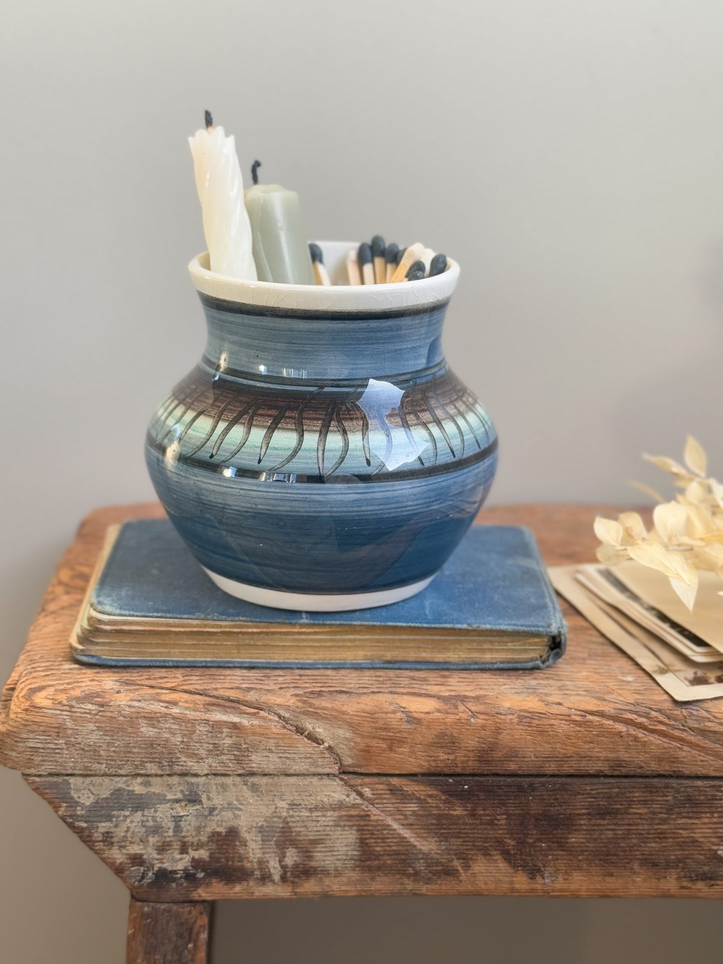 Vintage Welsh Pottery Pot, Llanfair Ym Muallt, Bilth Wells Studio Pottery