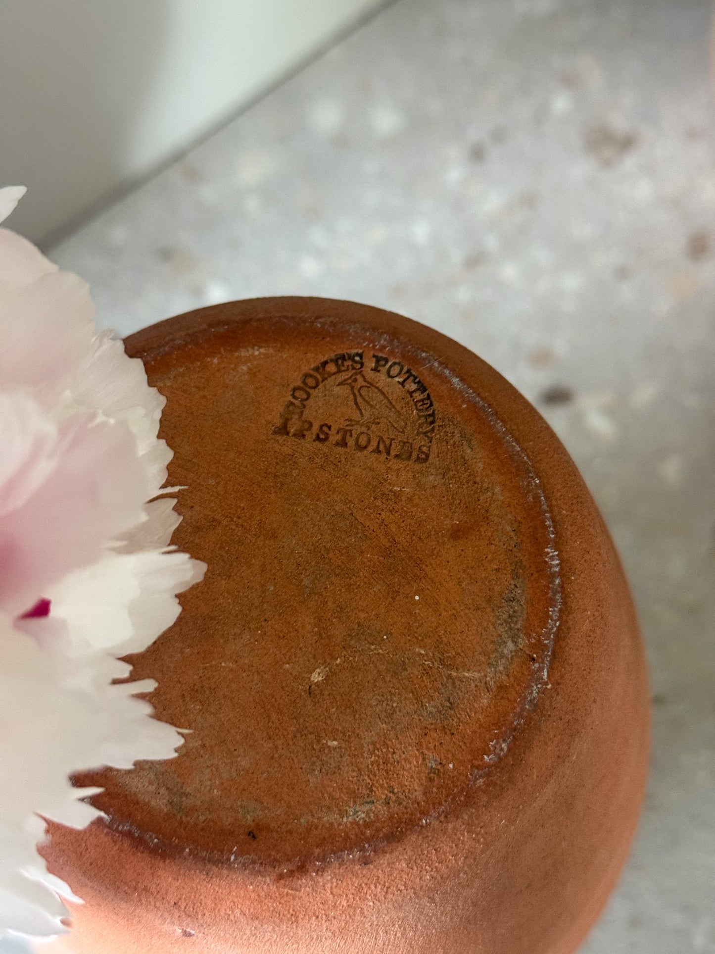Vintage Terracotta Slipware Vase by Rookes Pottery, Ipstones |
Staffordshire Studio Pottery