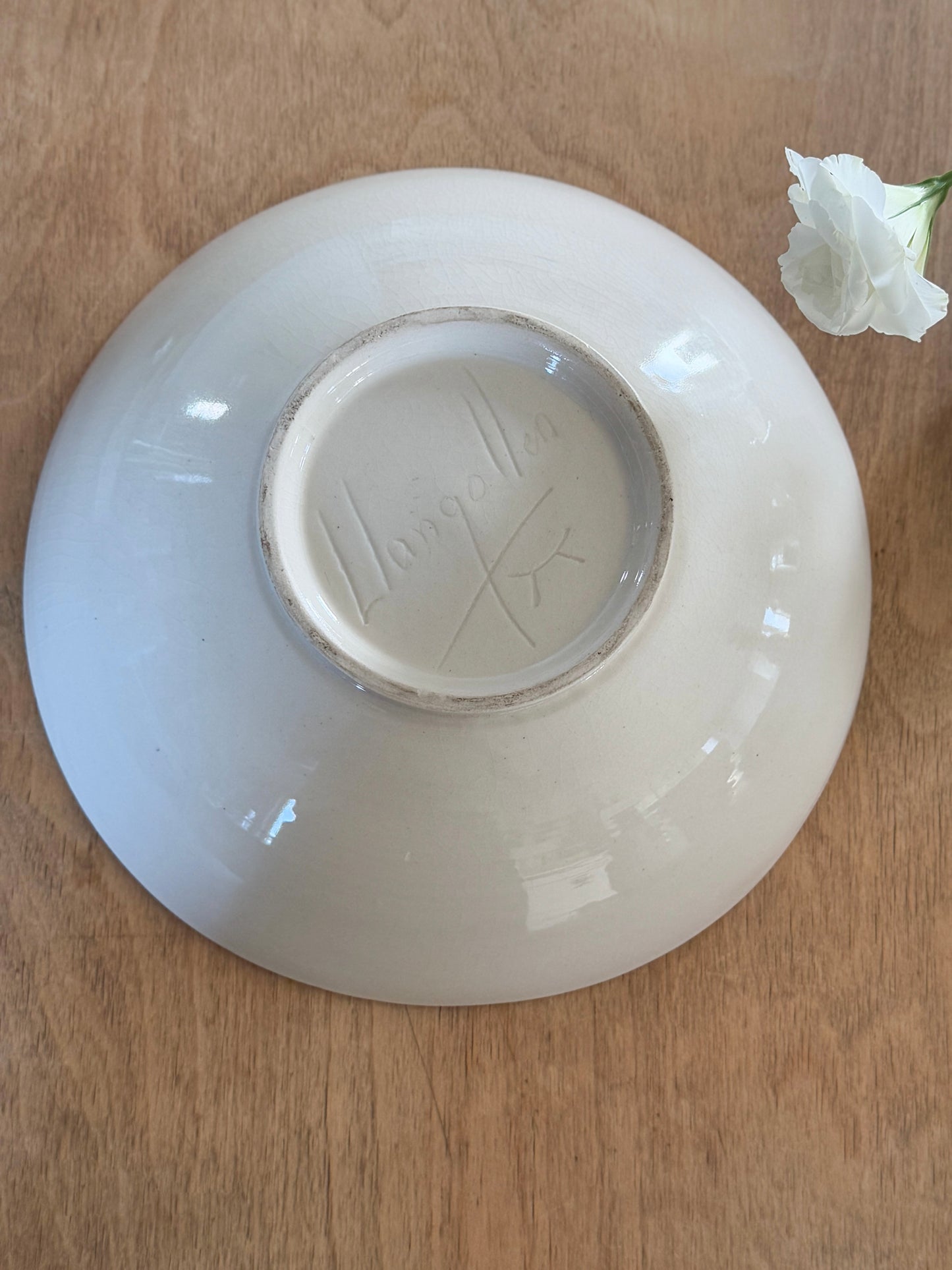 Rare Midcentury Large Welsh Studio Pottery Bowl • Rhys & Jean Powell, Llangollen, North Wales