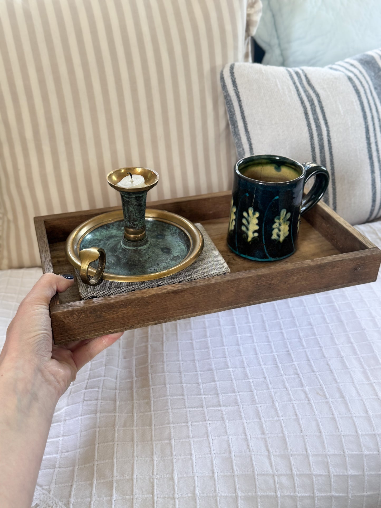 Vintage Handmade Wooden Trays