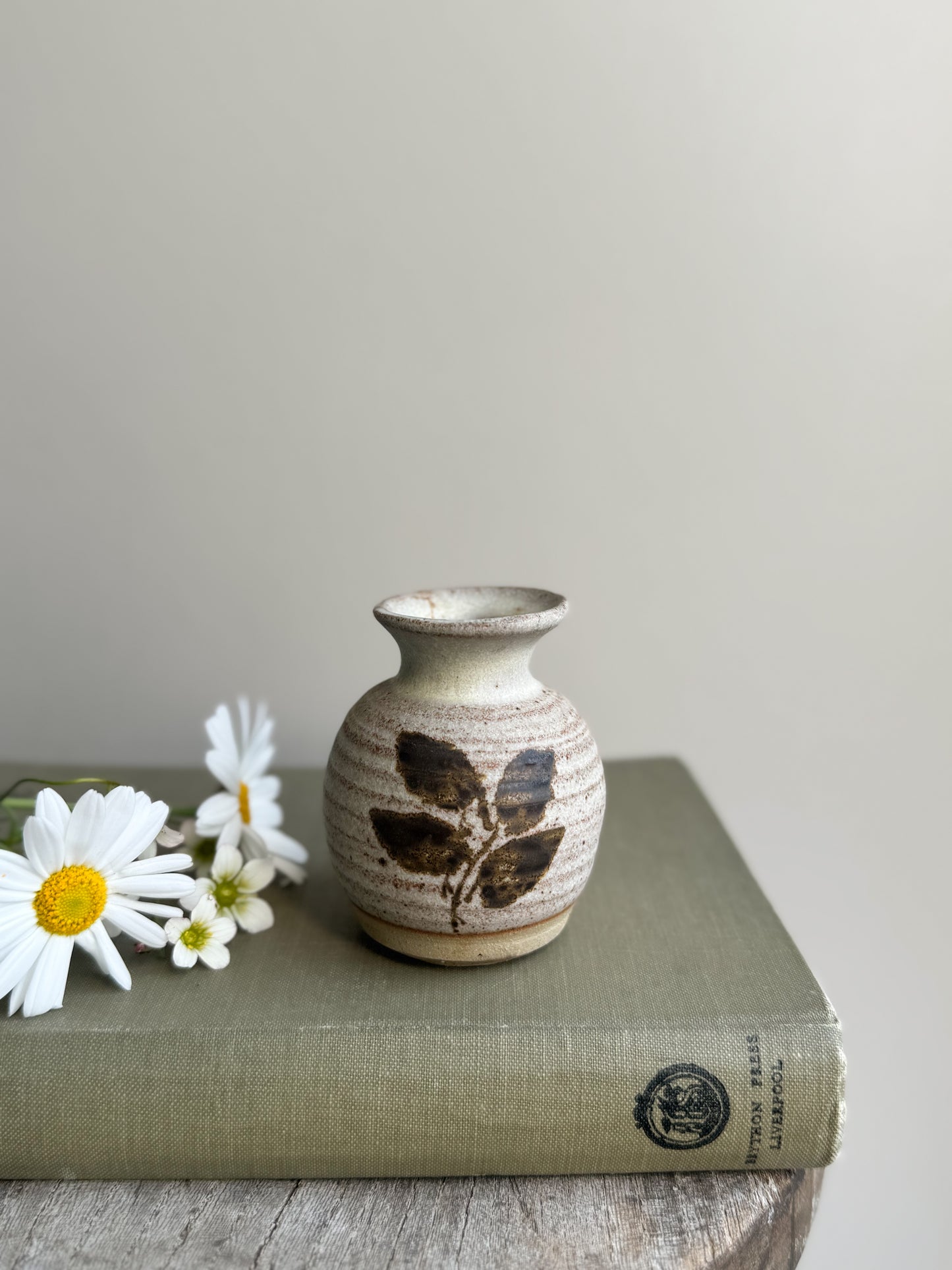 Vintage Studio Pottery Miniature Vase / Match Pot