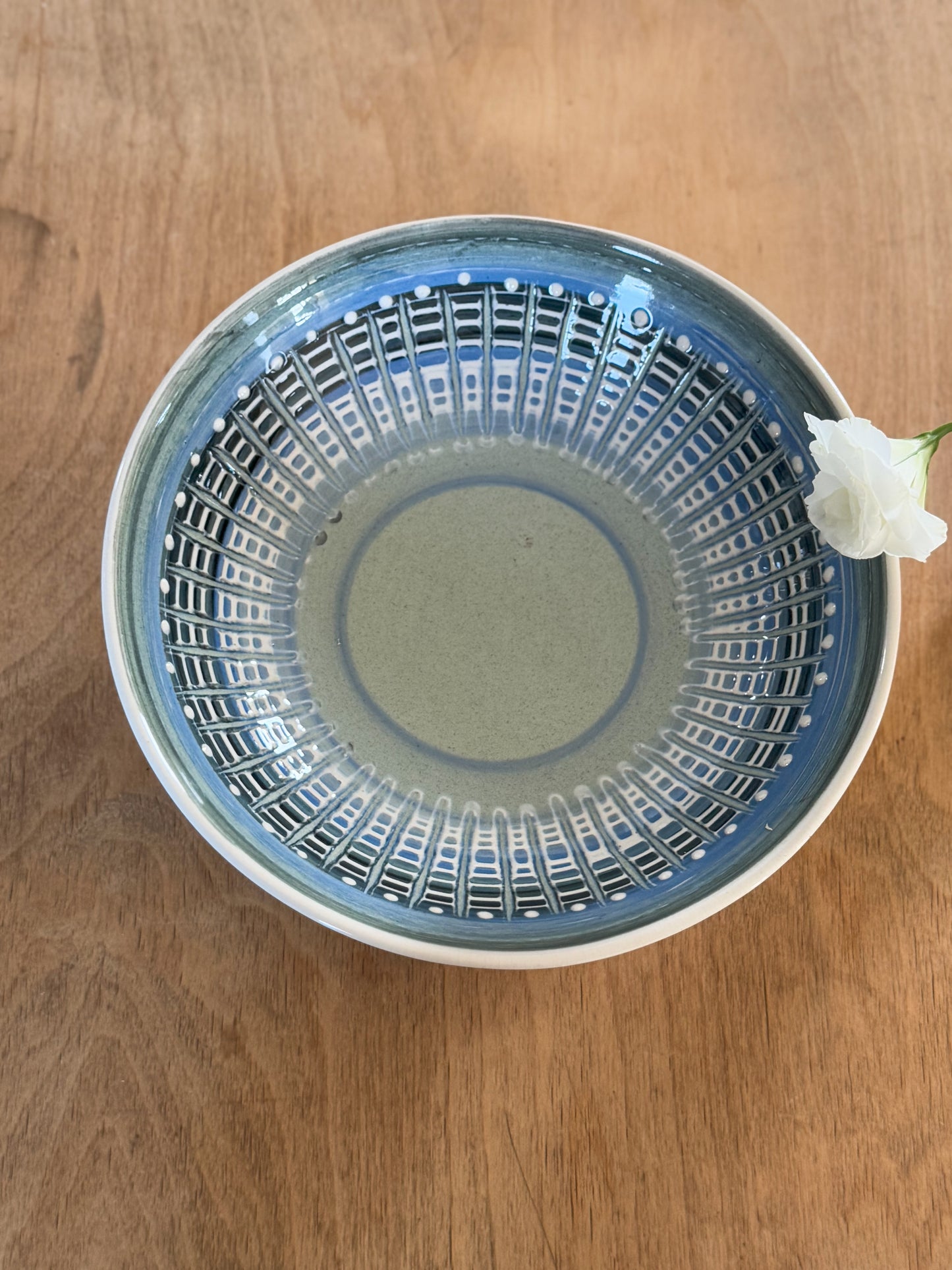 Rare Midcentury Large Welsh Studio Pottery Bowl • Rhys & Jean Powell, Llangollen, North Wales