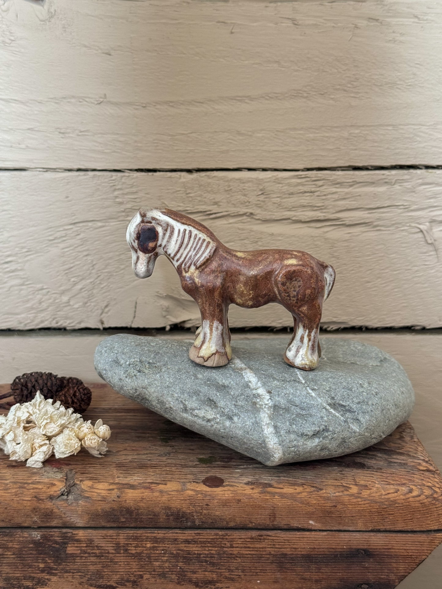Vintage Studio Pottery Horse Sculpture