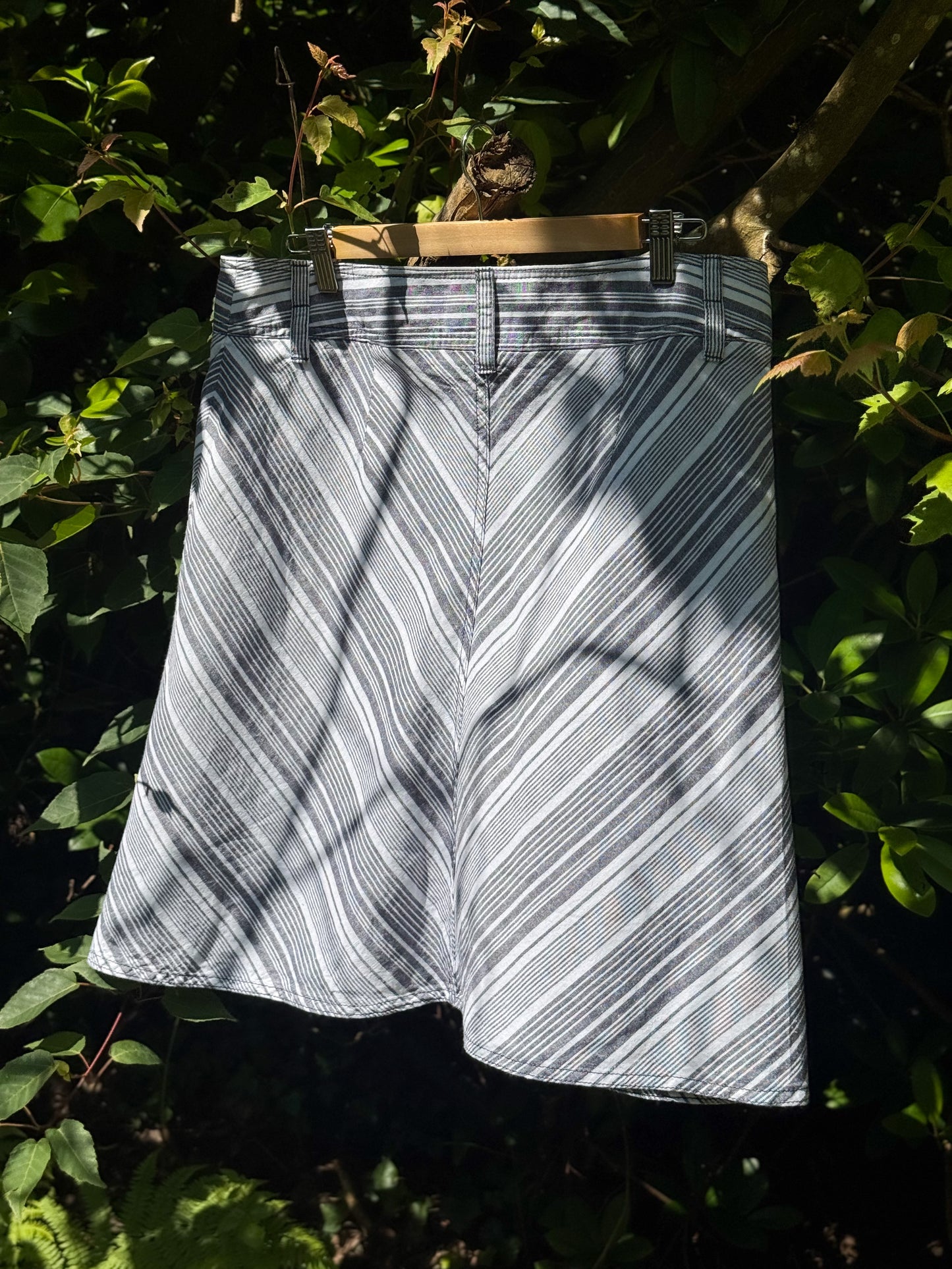 Vintage Talbots Linen & Cotton Blend Skirt | Size 12 Petite