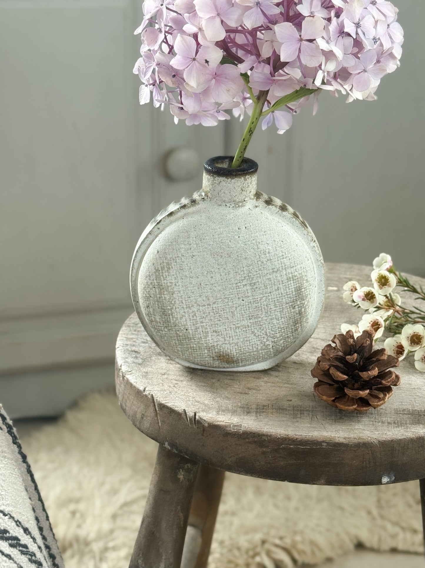 Vintage Studio Pottery Sculptural Bottle Vase