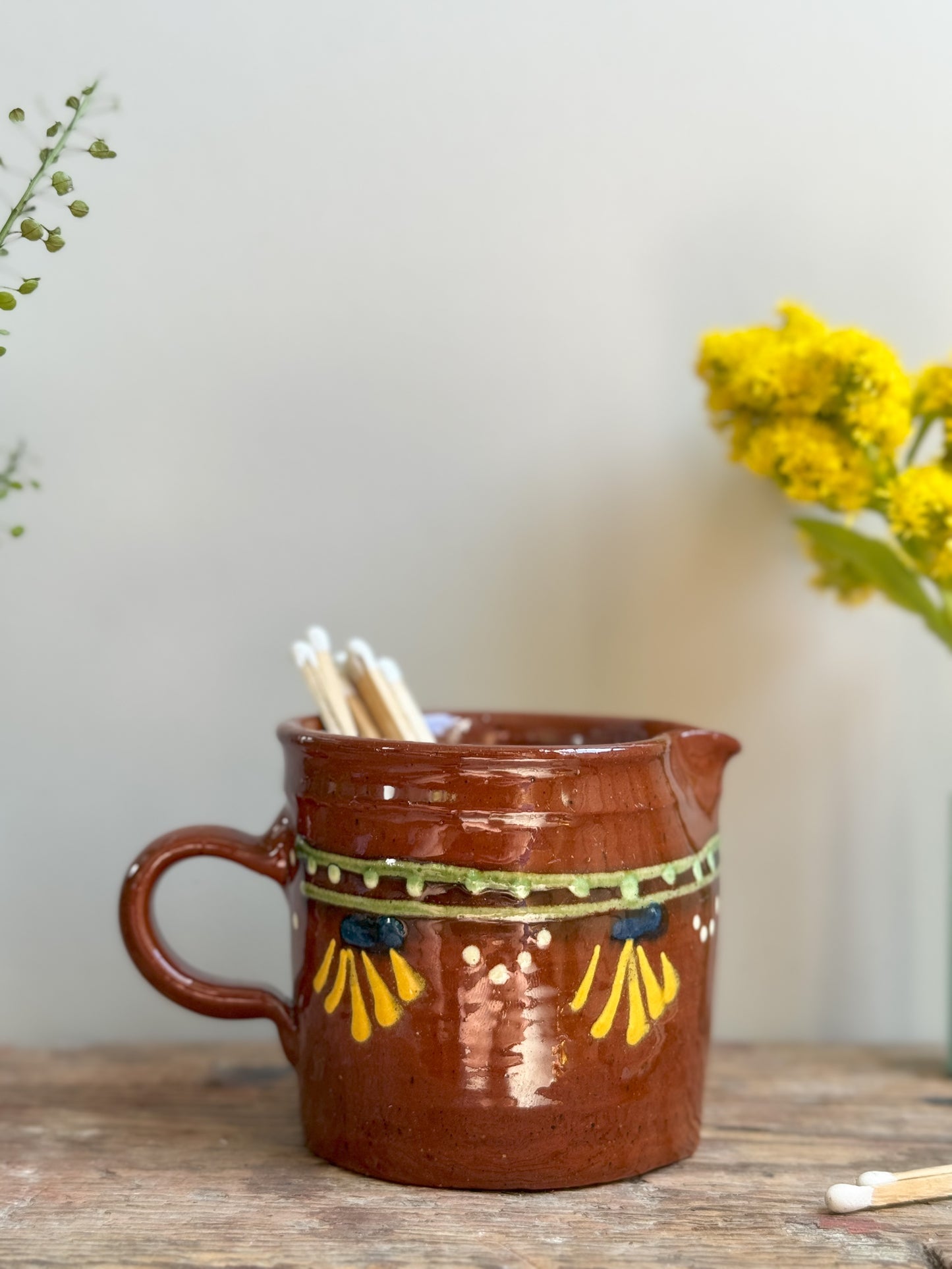 Vintage French Slipware Creamer
