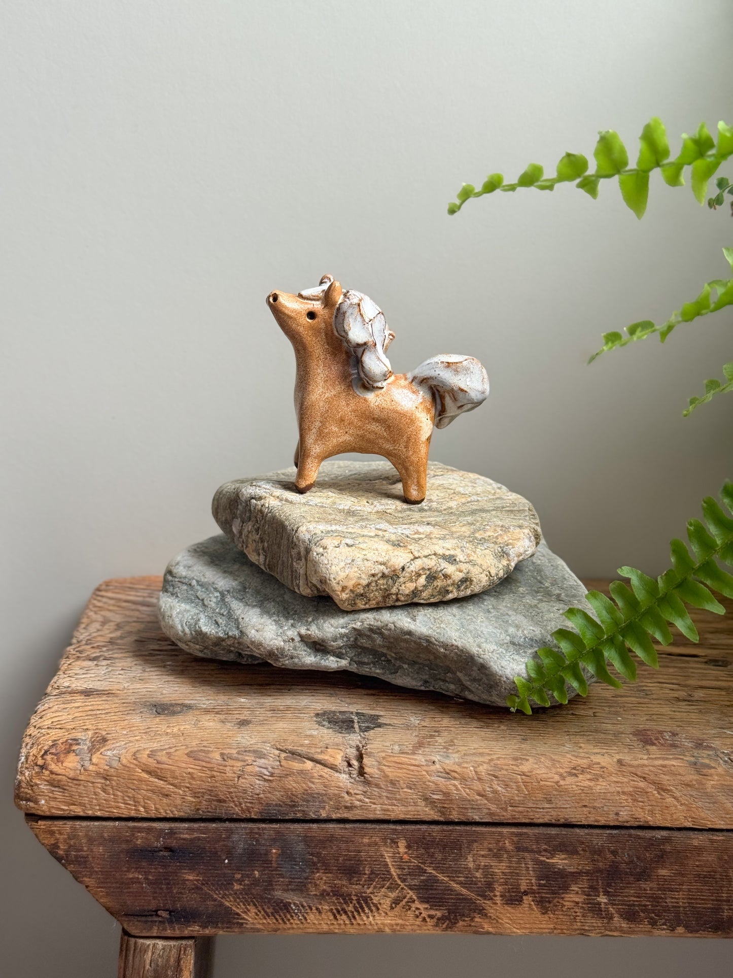Vintage Handmade Studio Pottery Pony Figurine