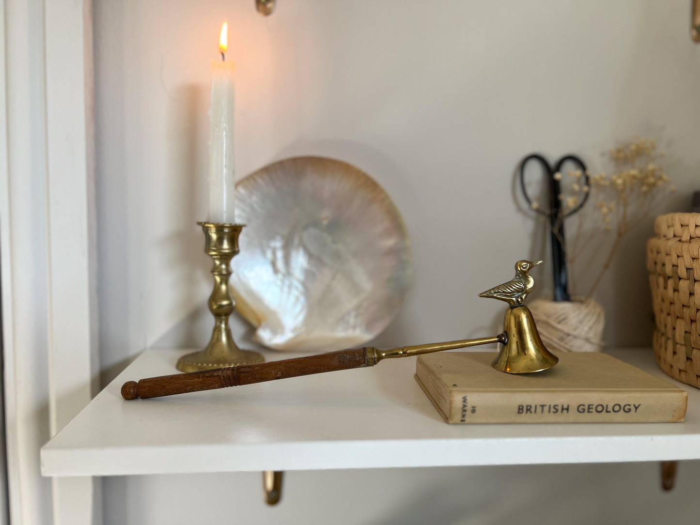 Brass Bird Candle Snuffer