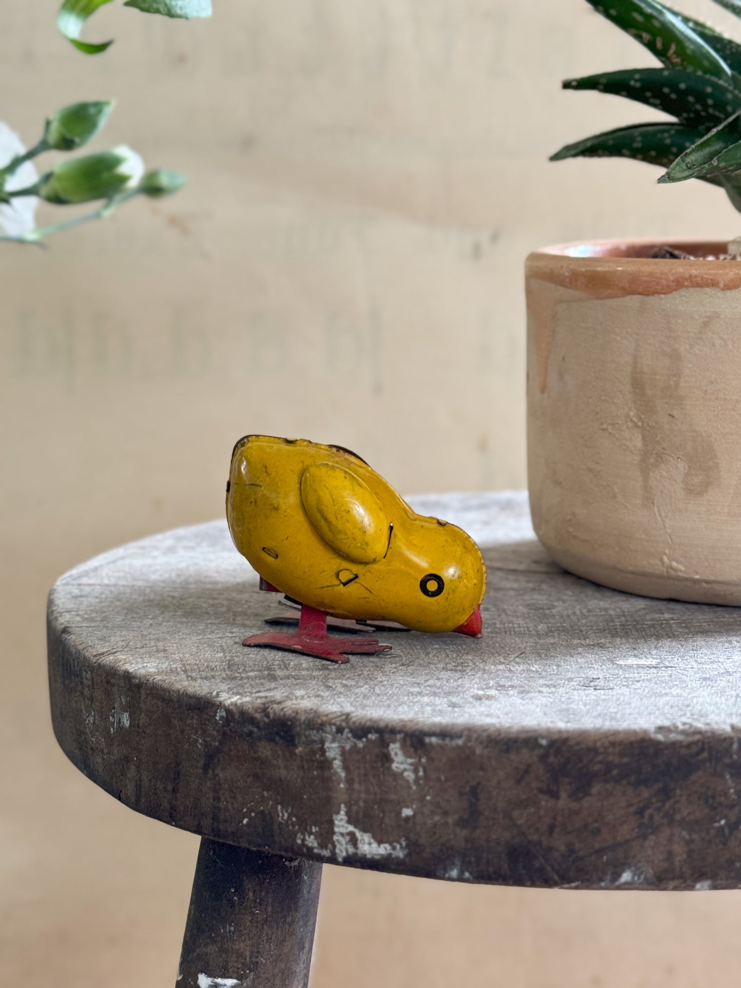 Vintage 1930s Tin Toy Chick