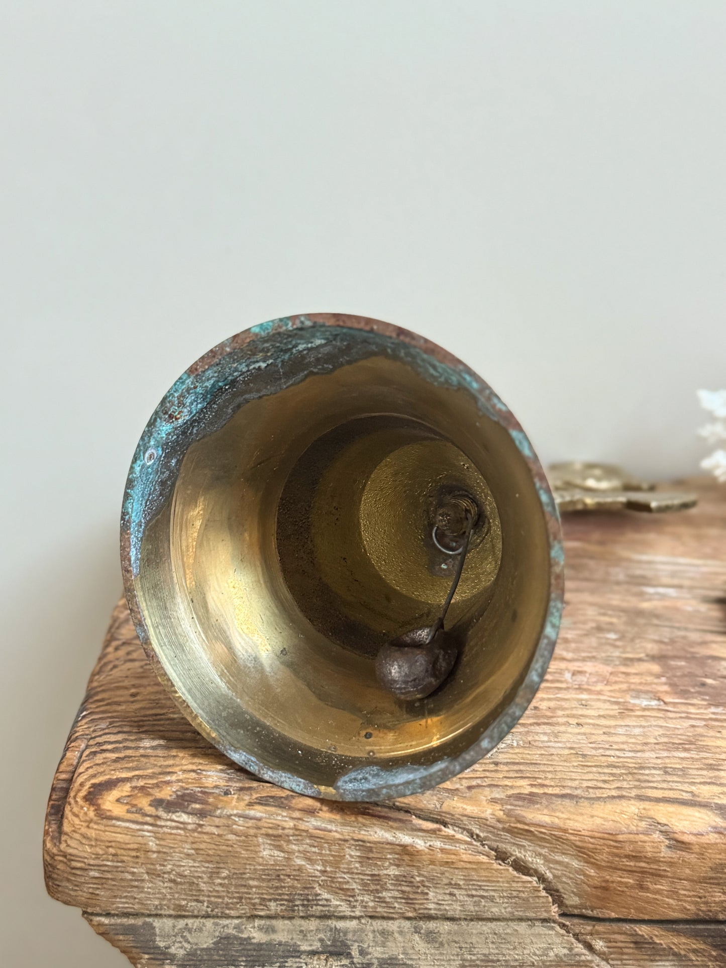 Vintage Brass Ships Anchor Hand Bell